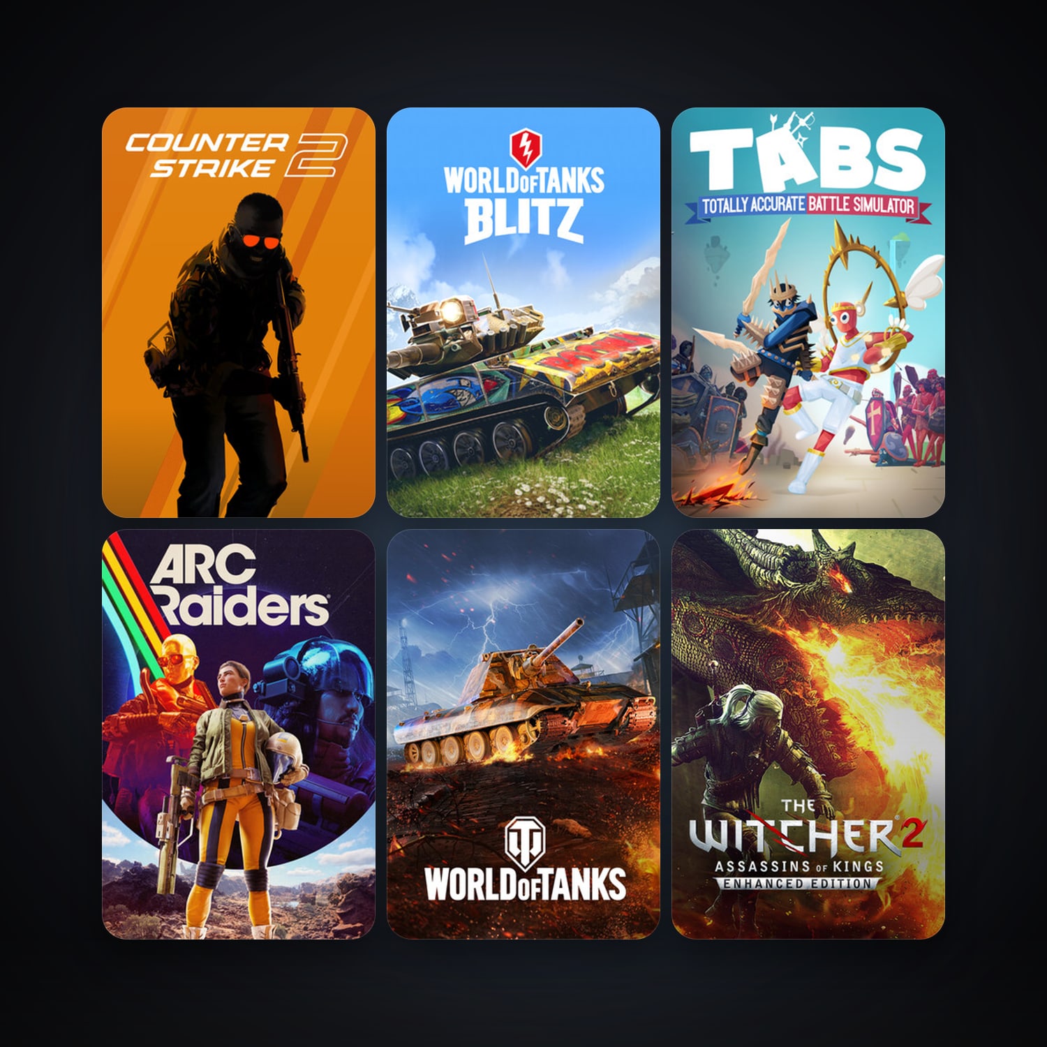 CS2 Prime + The Witcher 2: Assassins of Kings Enhanced Edition, 41 games, Steam 11, clean — HabibiAccounts