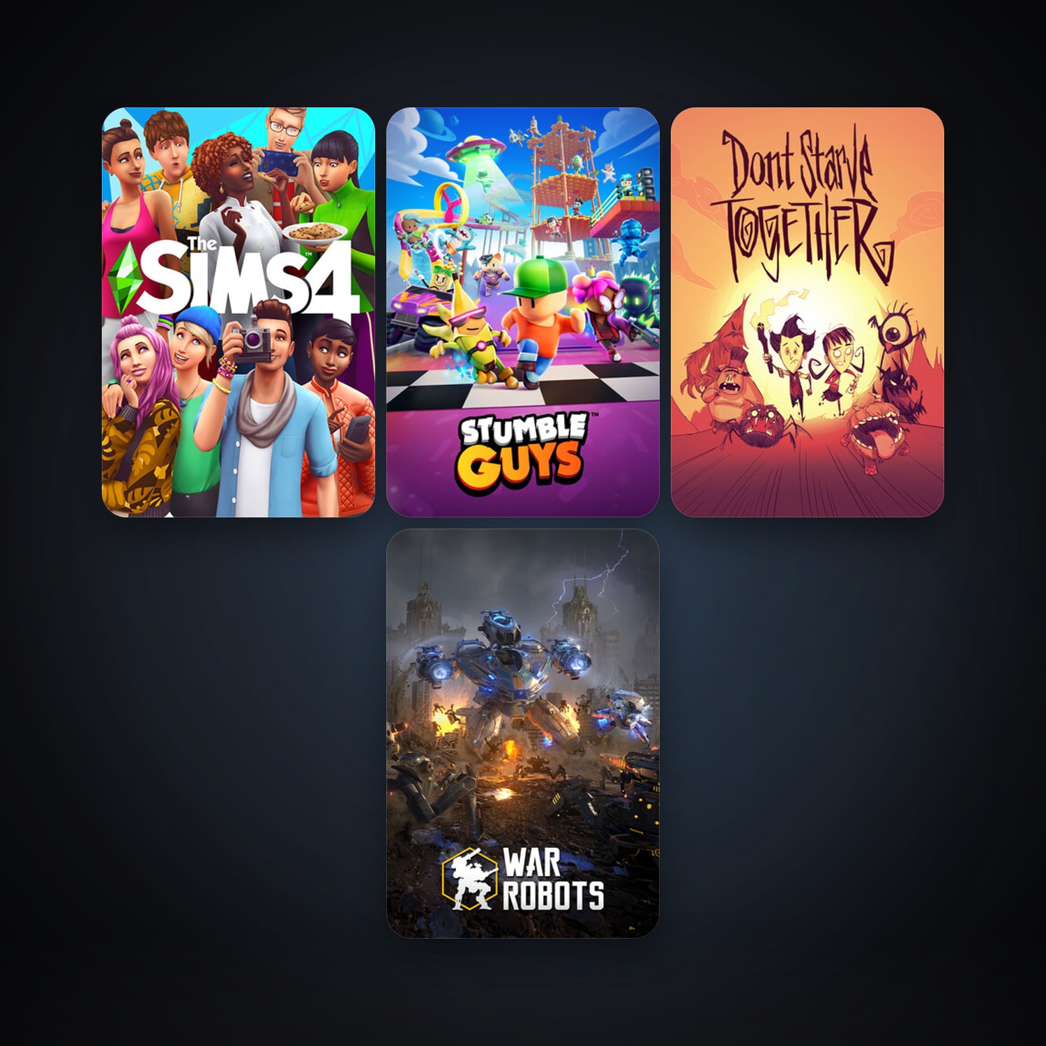 Don't Starve Together + War Robots, 8 games, clean — HabibiAccounts