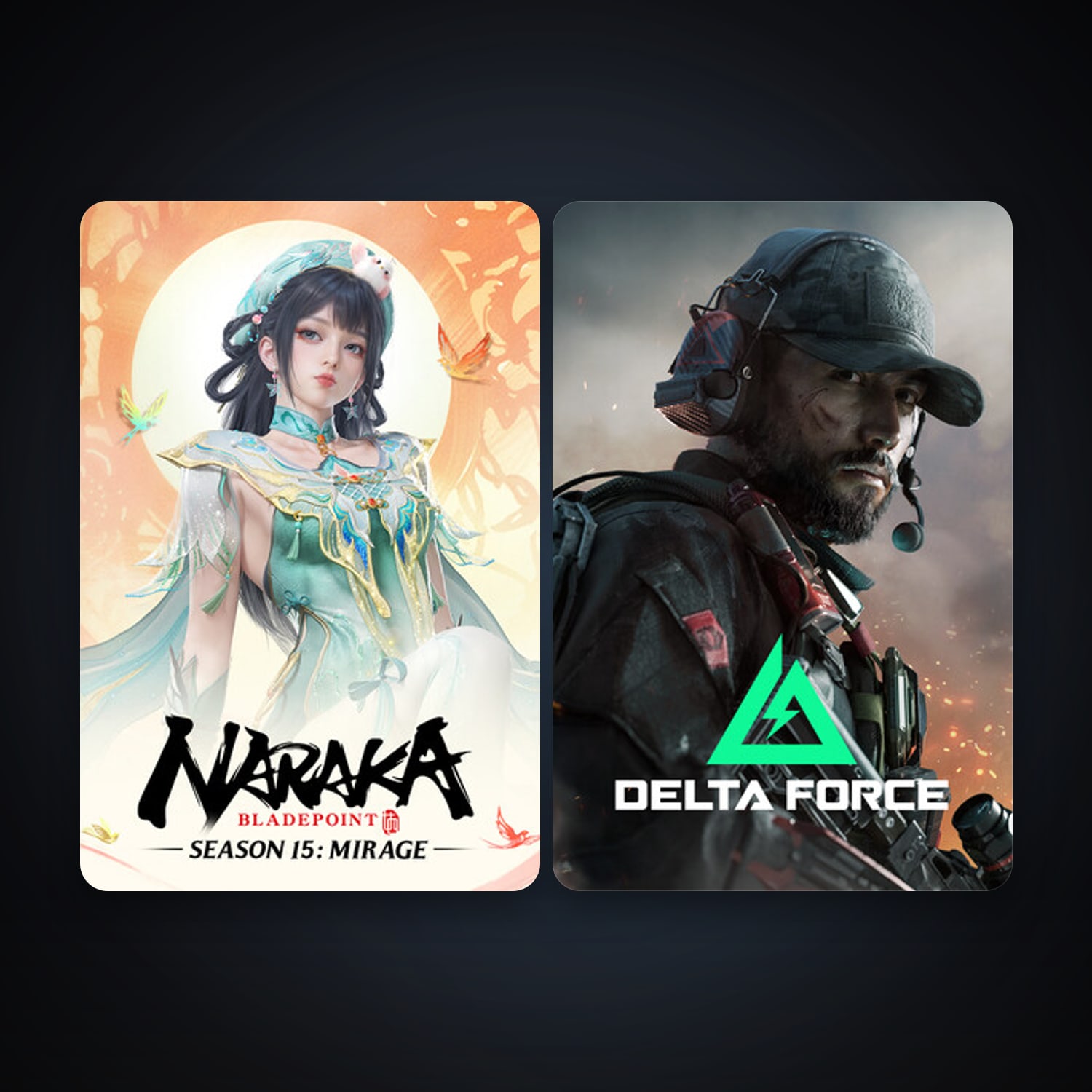 NARAKA: BLADEPOINT + Delta Force: Hawk Ops, 3 games, clean — HabibiAccounts