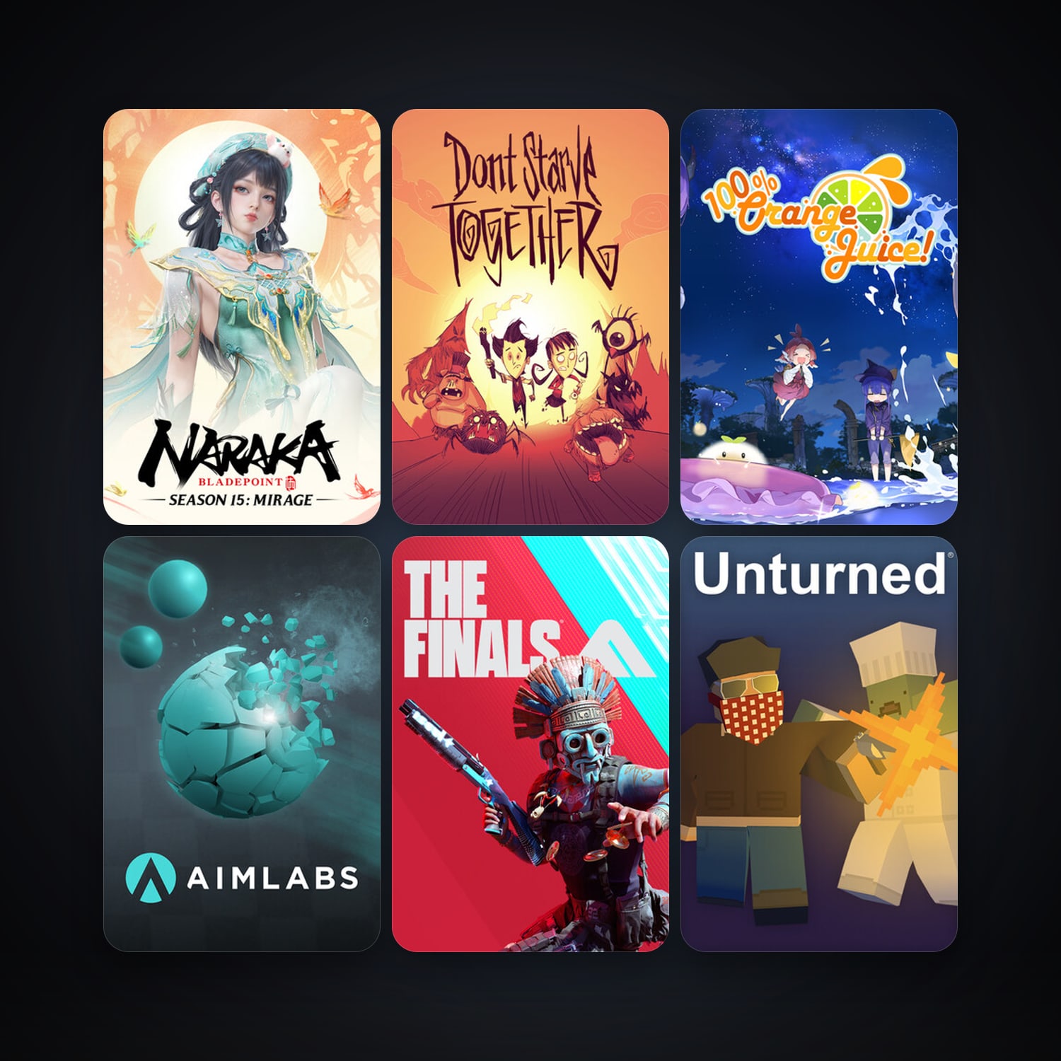100% Orange Juice + Unturned, 16 games, clean — HabibiAccounts