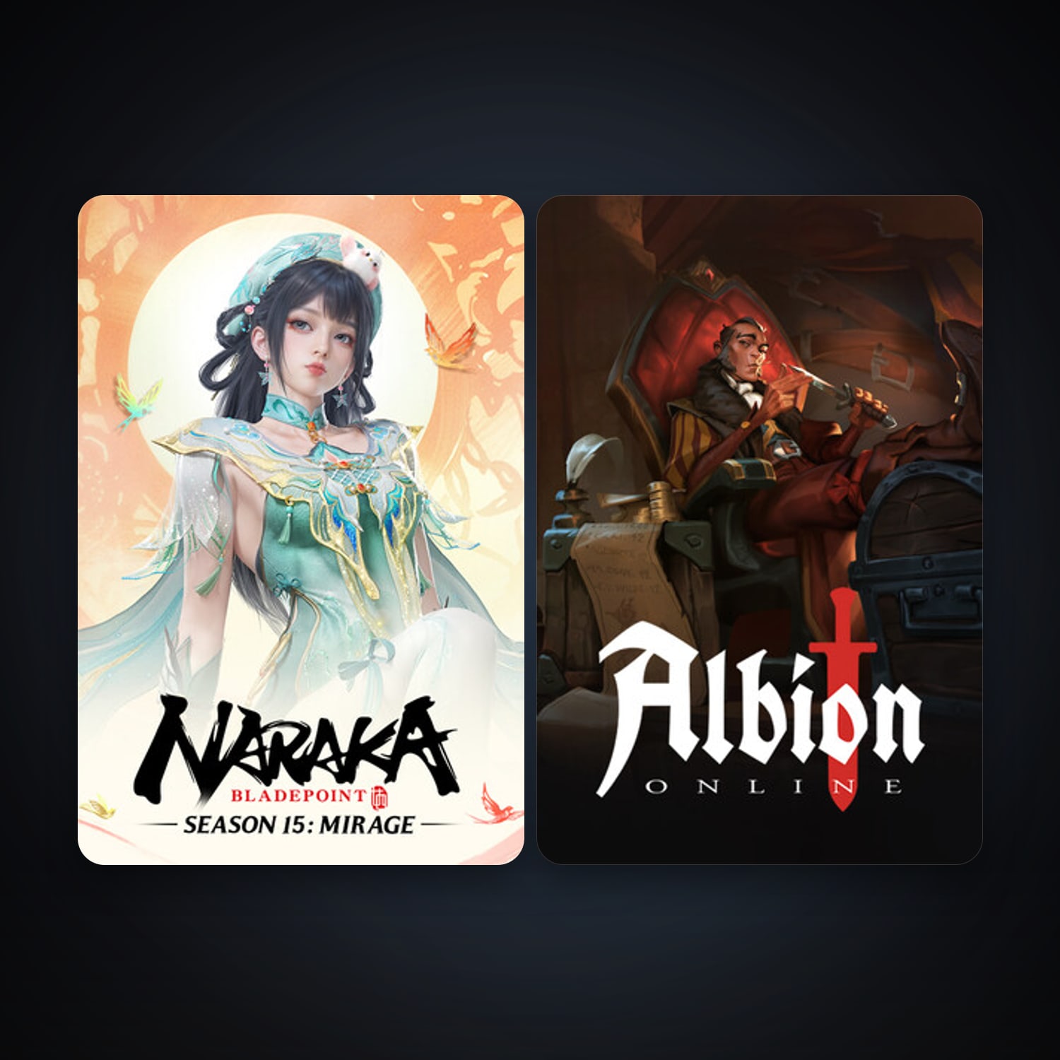 Albion Online + NARAKA: BLADEPOINT, 5 games, clean — HabibiAccounts