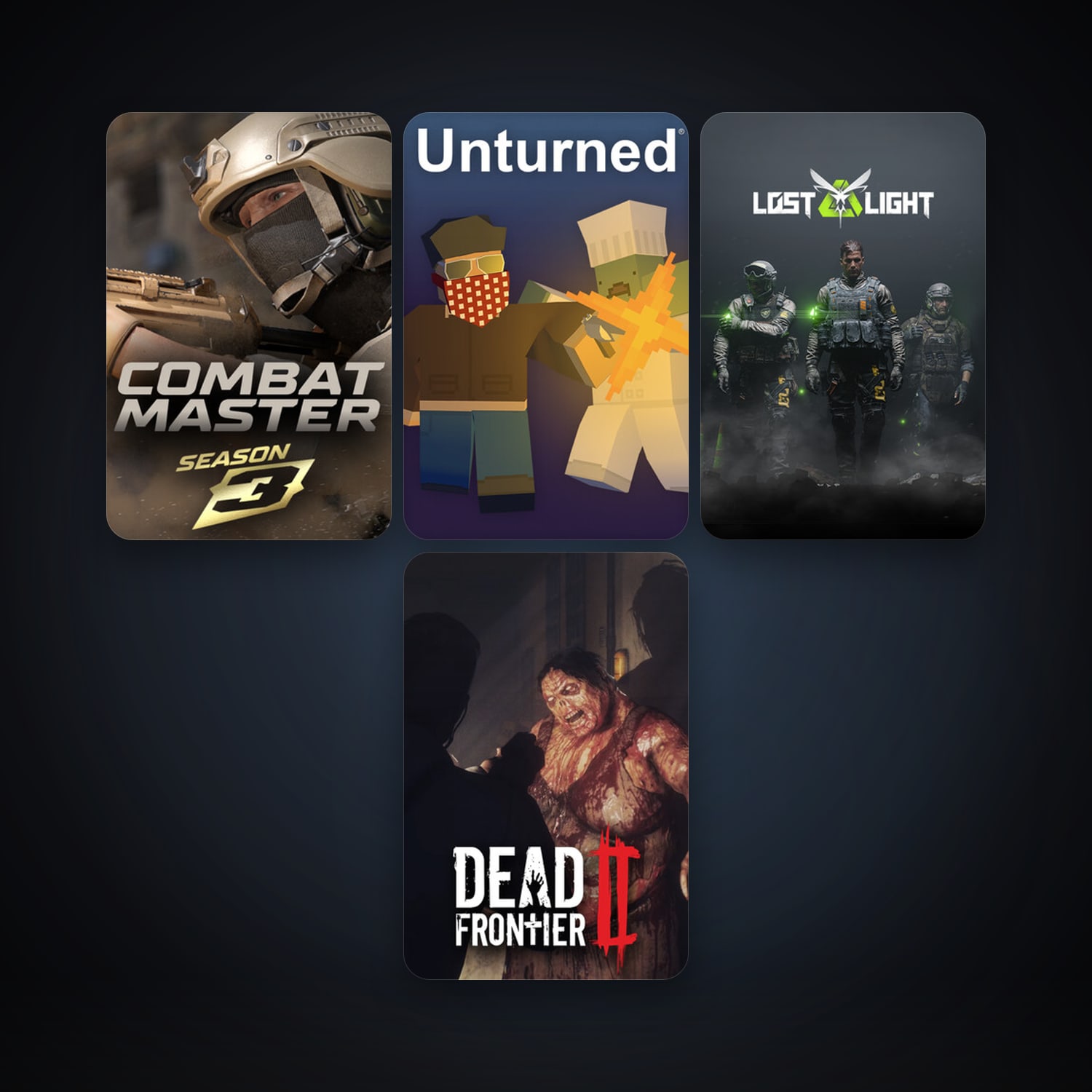 Unturned + Dead Frontier 2, 10 games, clean — HabibiAccounts