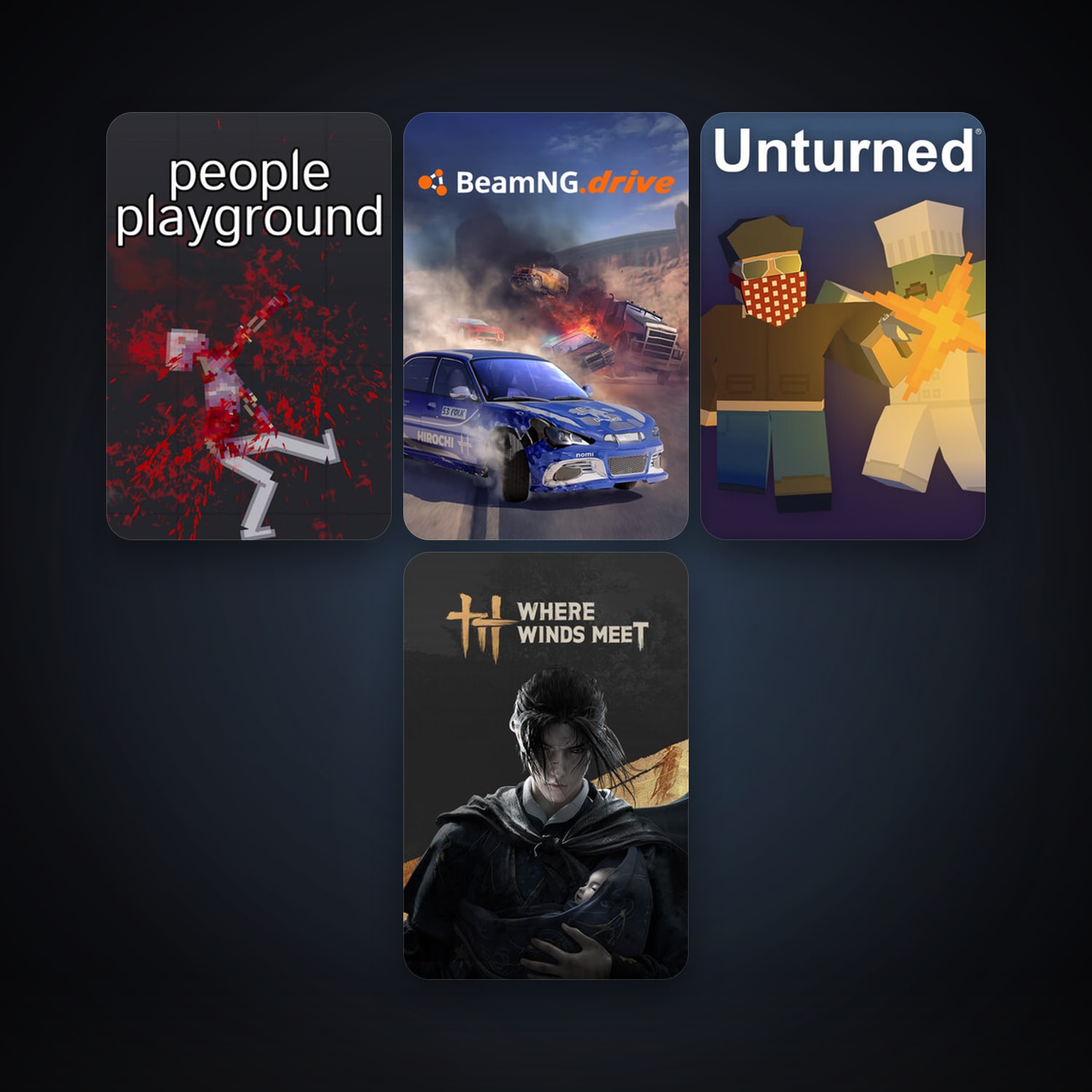 BeamNG.drive + Unturned, 26 games, clean — HabibiAccounts