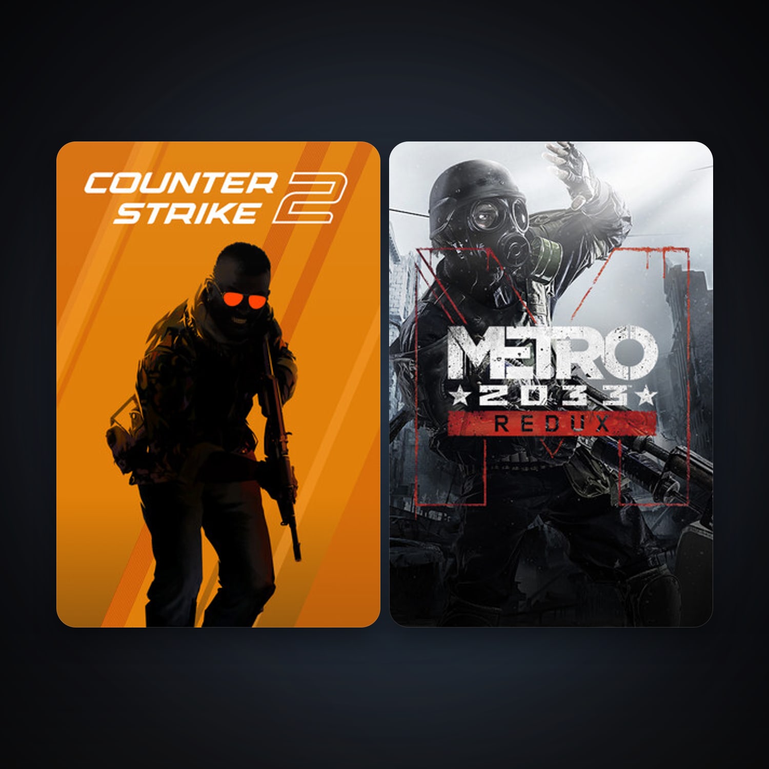 CS2 Prime + Metro 2033 Redux, 2 games, clean — HabibiAccounts