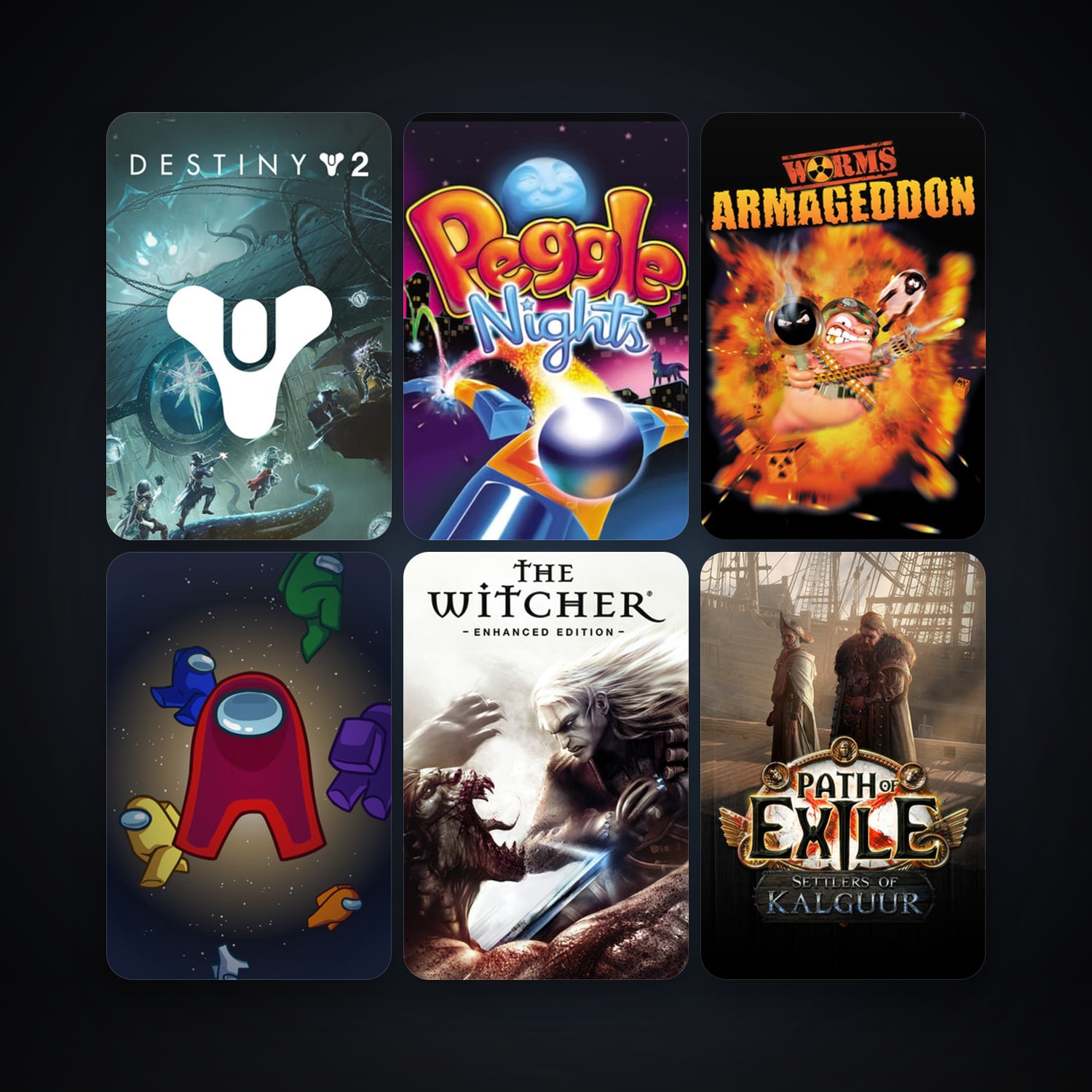 Peggle Nights + The Witcher: Enhanced Edition Director's Cut, 16 games, clean — HabibiAccounts