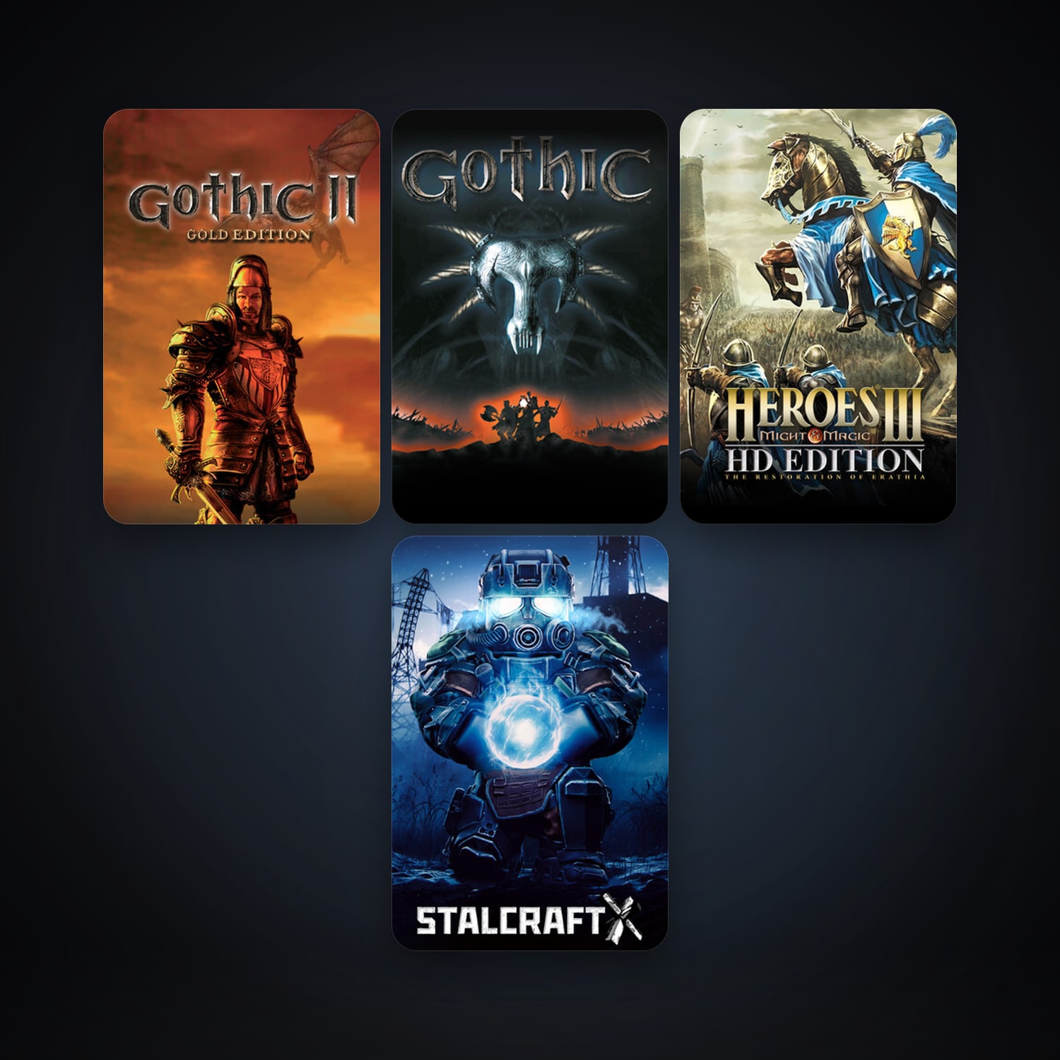 Gothic II: Gold Edition + Gothic 1, 5 games, clean — HabibiAccounts