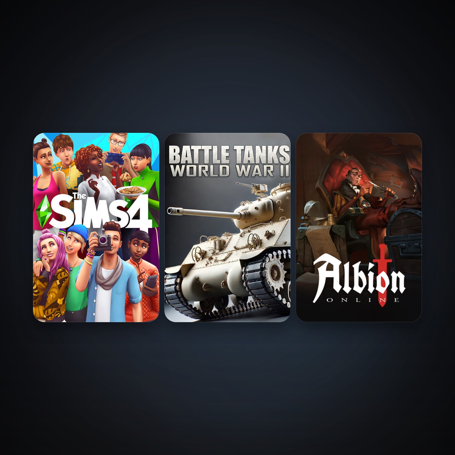 Albion Online + Battle Tanks: World War II, 3 games, clean — HabibiAccounts