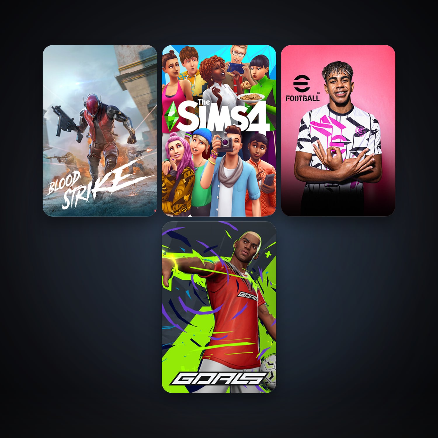 The Sims 4 + eFootball 2024, 5 games, clean — HabibiAccounts