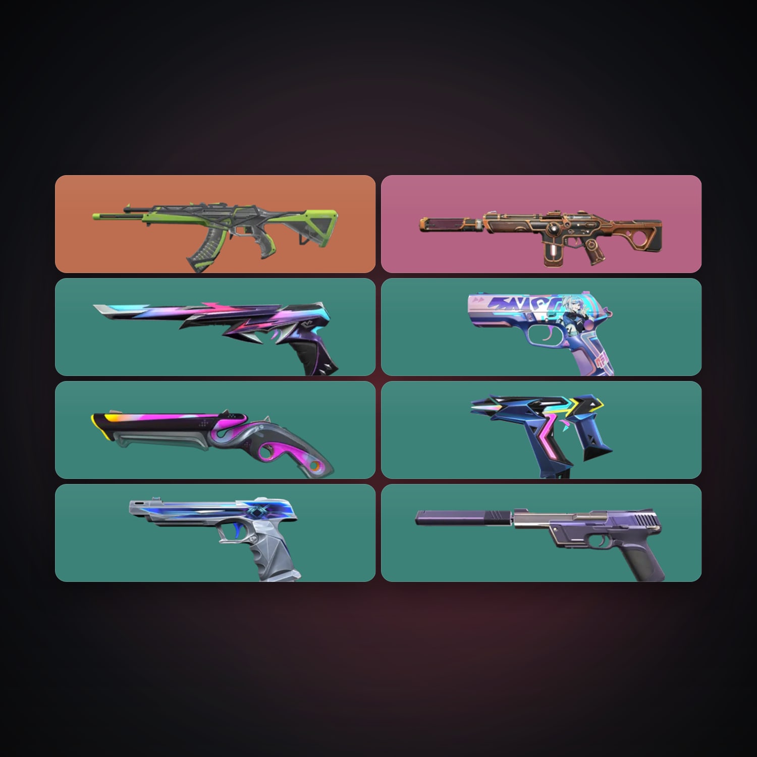 AP Gold 1 locker — 8 skins, lvl 173 · 262253523 — HabibiAccounts