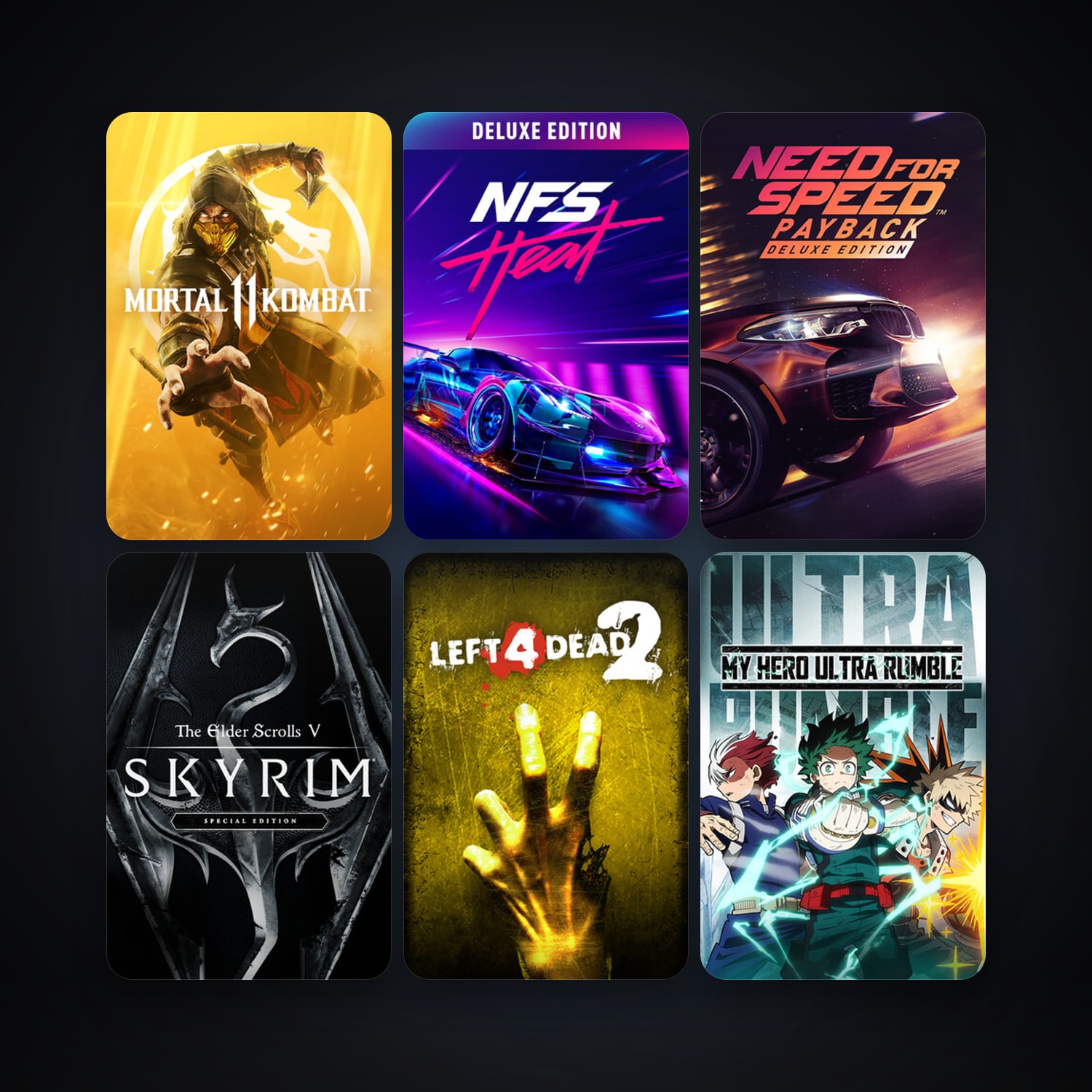 Left 4 Dead 2 + Borderlands 2, 11 games, clean — HabibiAccounts