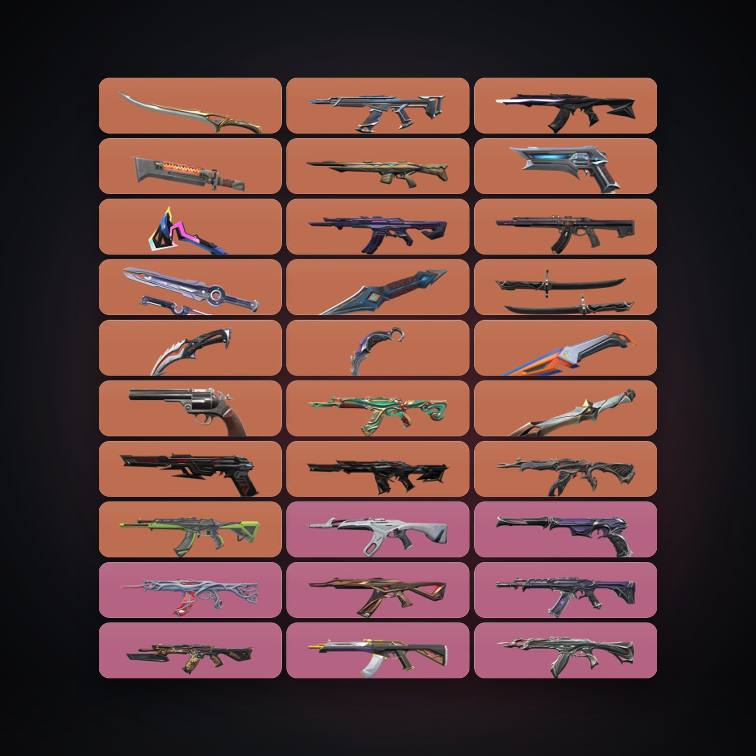 EU Diamond 3 locker — 10 knives, 110 skins, lvl 222 — HabibiAccounts