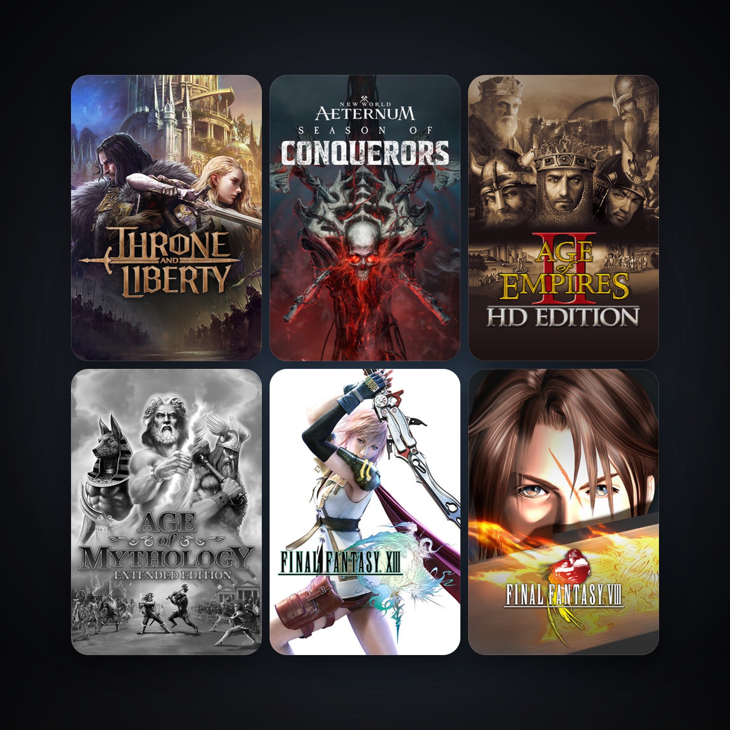 FINAL FANTASY VIII + Age of Empires II, 20 games, clean — HabibiAccounts