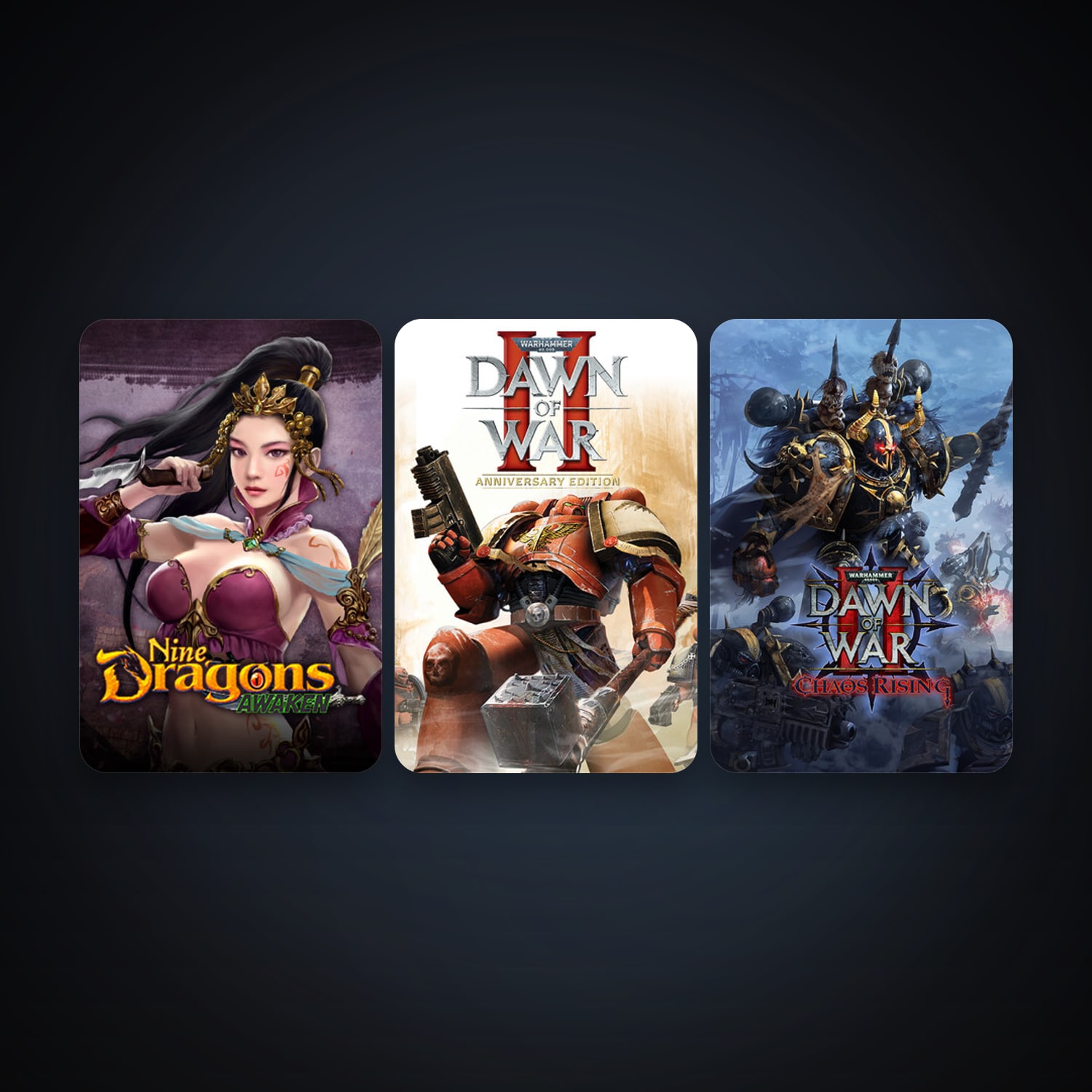 Warhammer 40,000: Dawn of War II + Warhammer 40,000: Dawn of War II Chaos Rising, 5 games, clean — HabibiAccounts