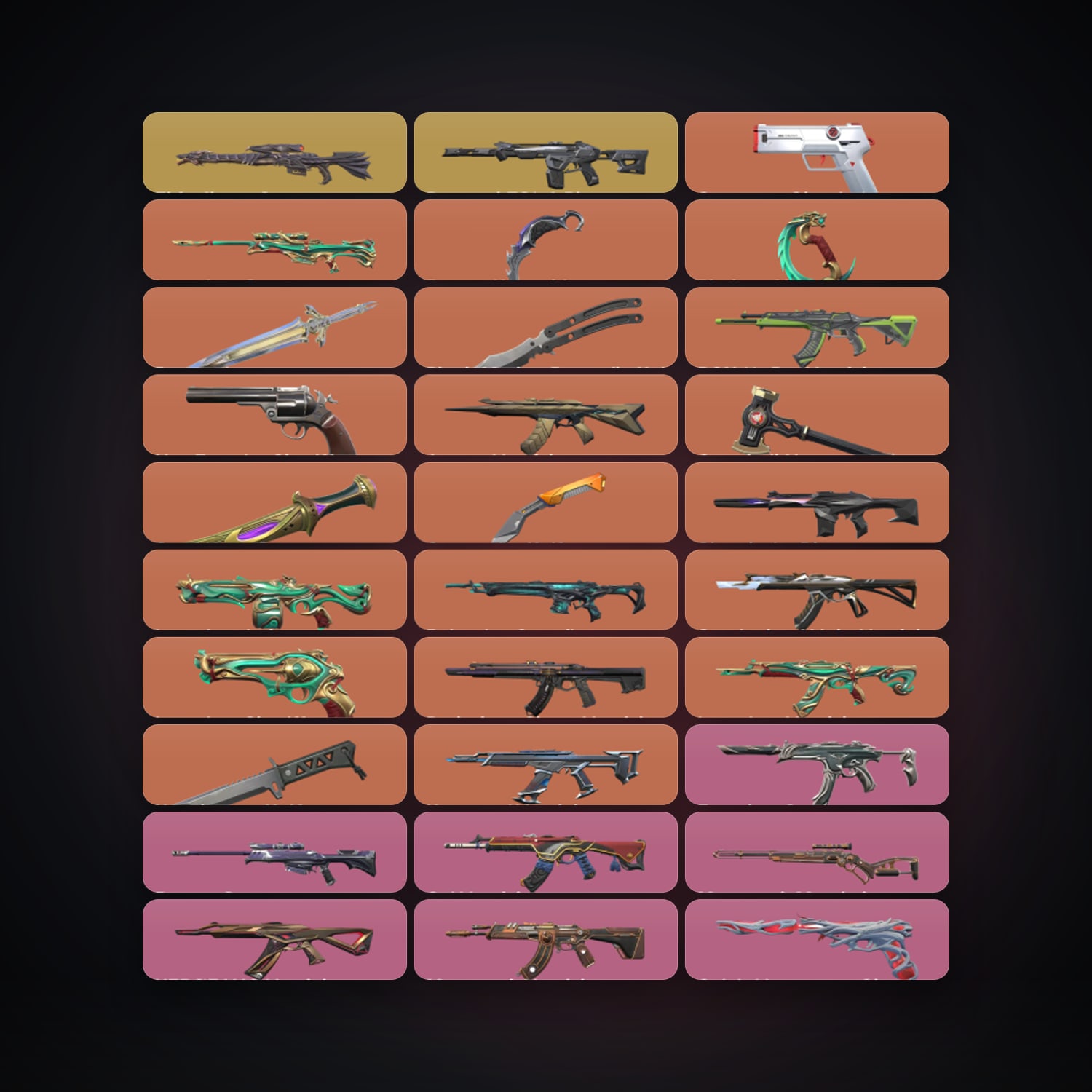 EU Plat 1 locker — 8 knives, 93 skins, lvl 136 — HabibiAccounts