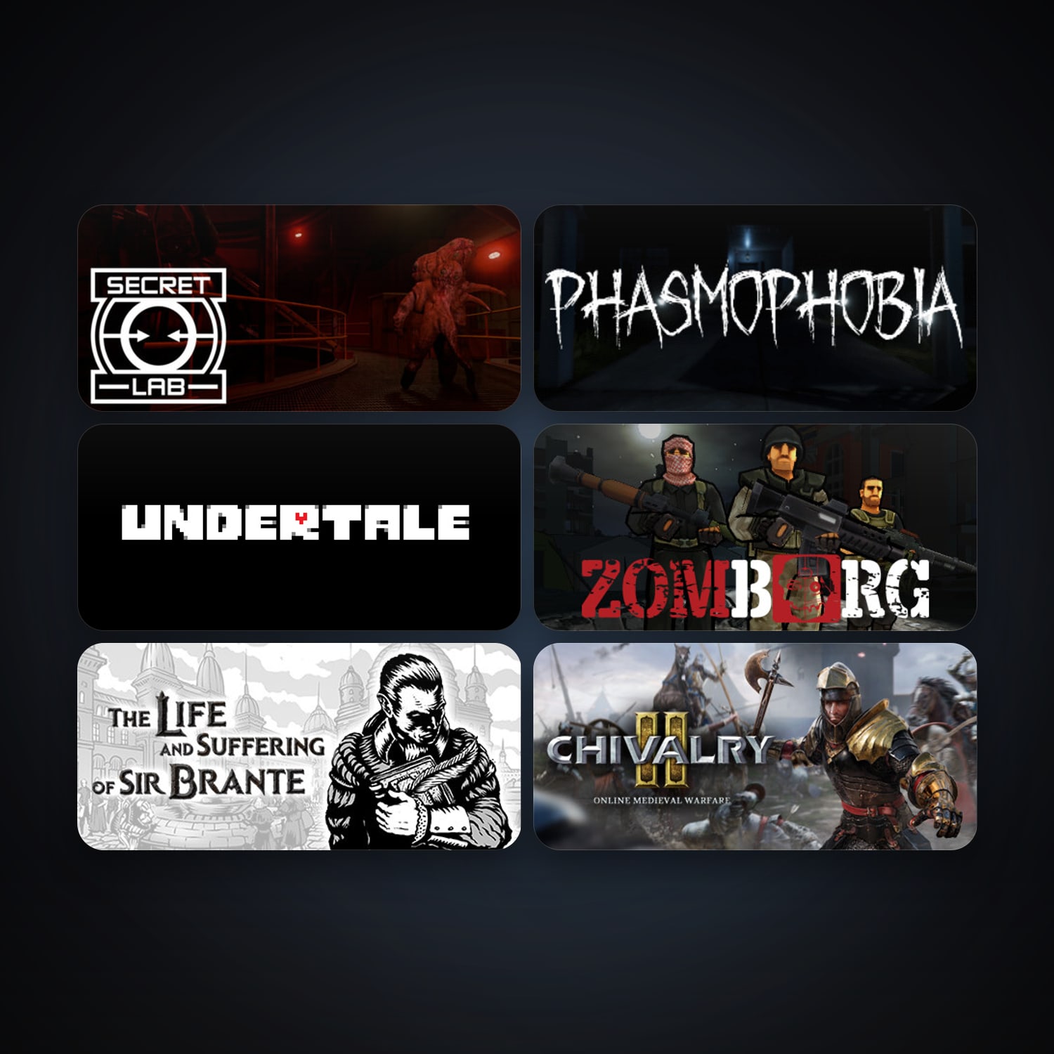 Undertale + SCP: Secret Laboratory, 18 games, clean — HabibiAccounts