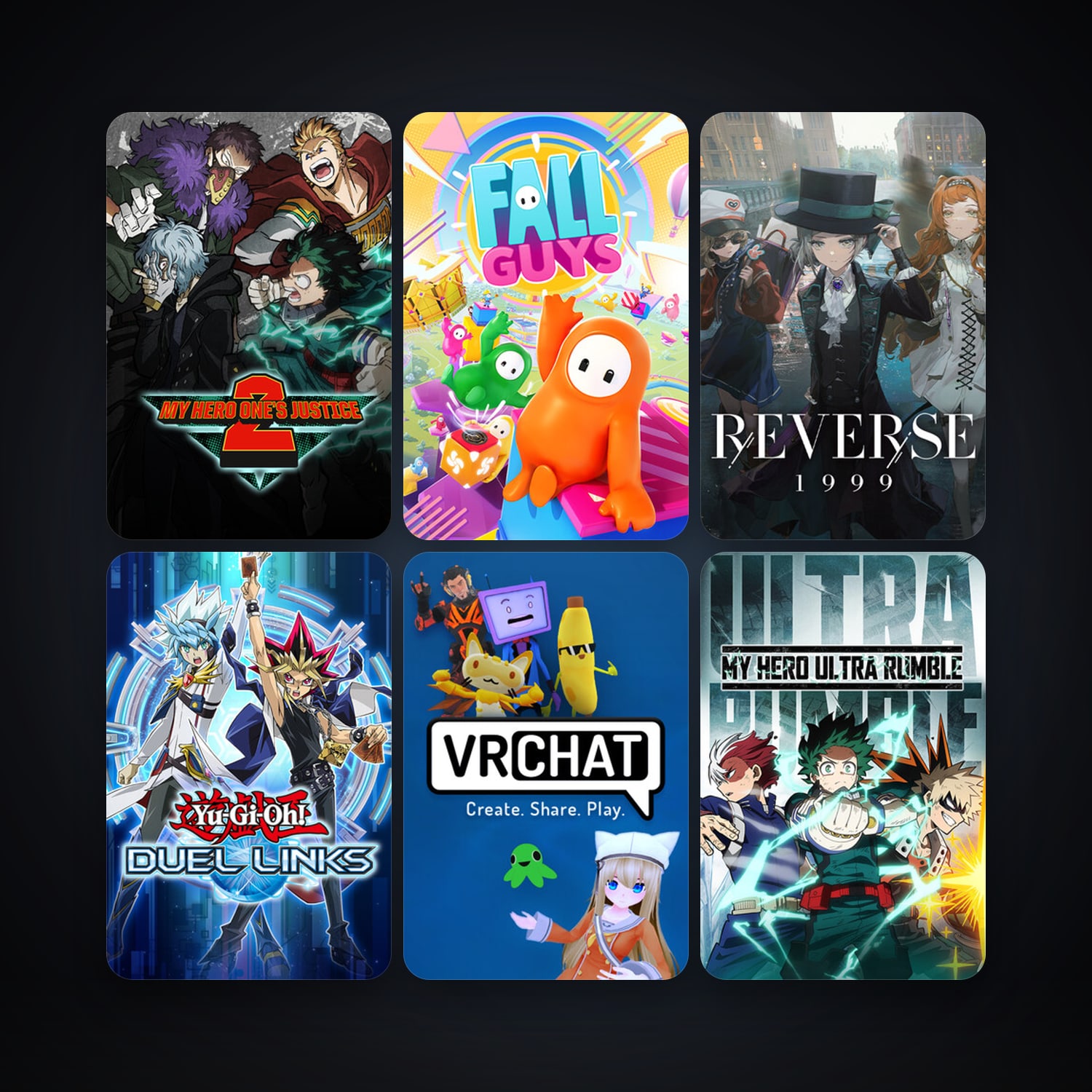 VRChat + Yu-Gi-Oh! Duel Links, 8 games, clean — HabibiAccounts