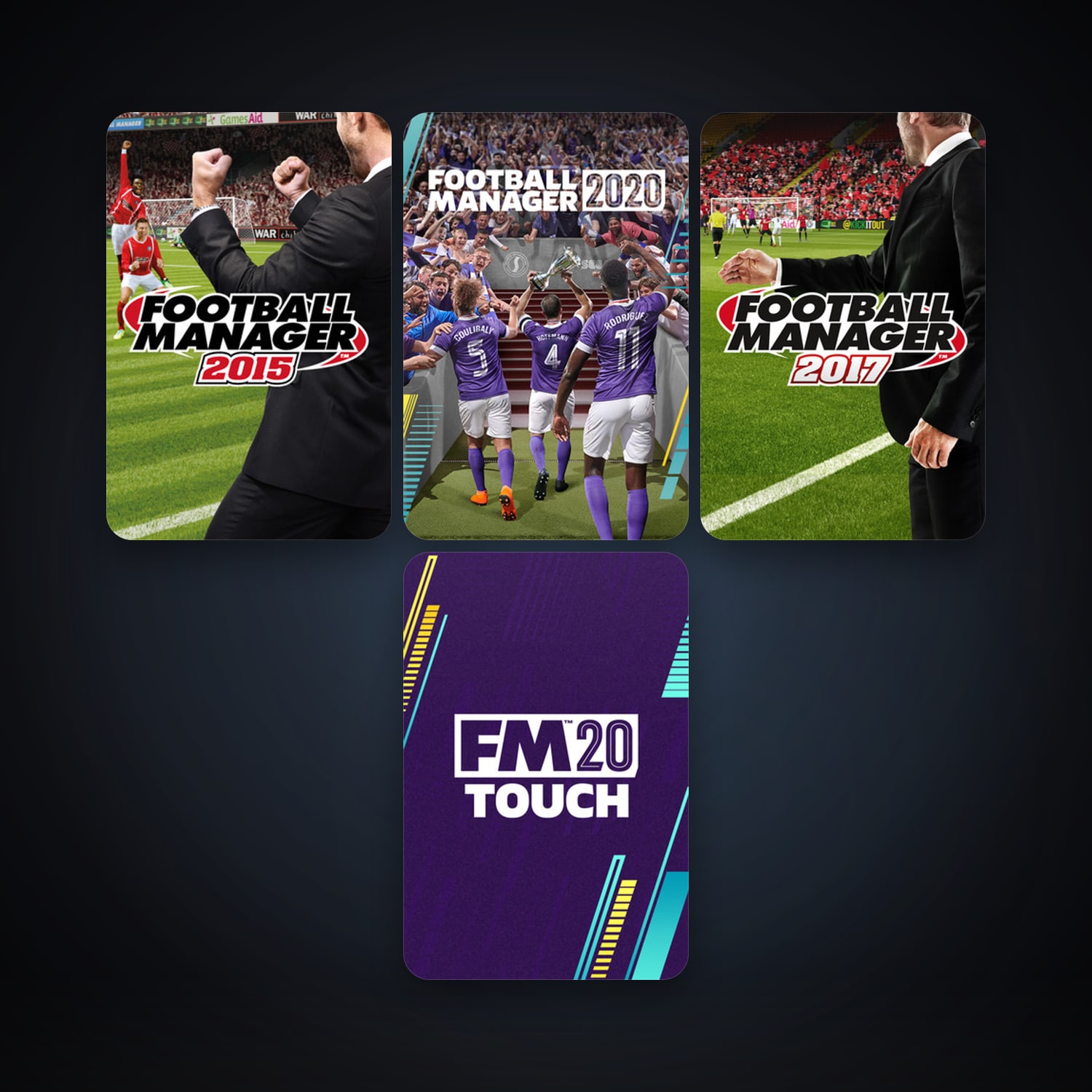 Football Manager 2015 + Football Manager 2017, 6 games, clean — HabibiAccounts