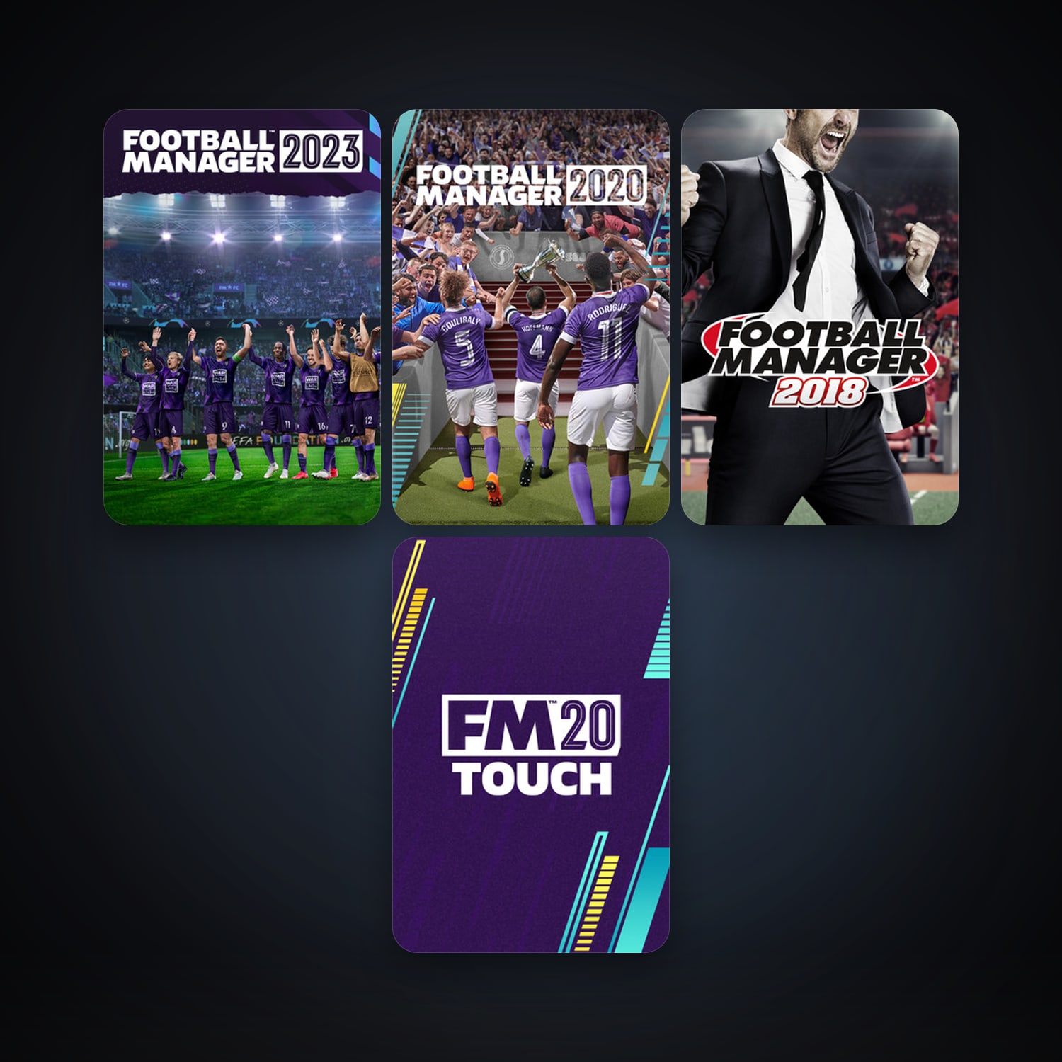 Football Manager 2018 + Football Manager 2020, 6 games, clean — HabibiAccounts