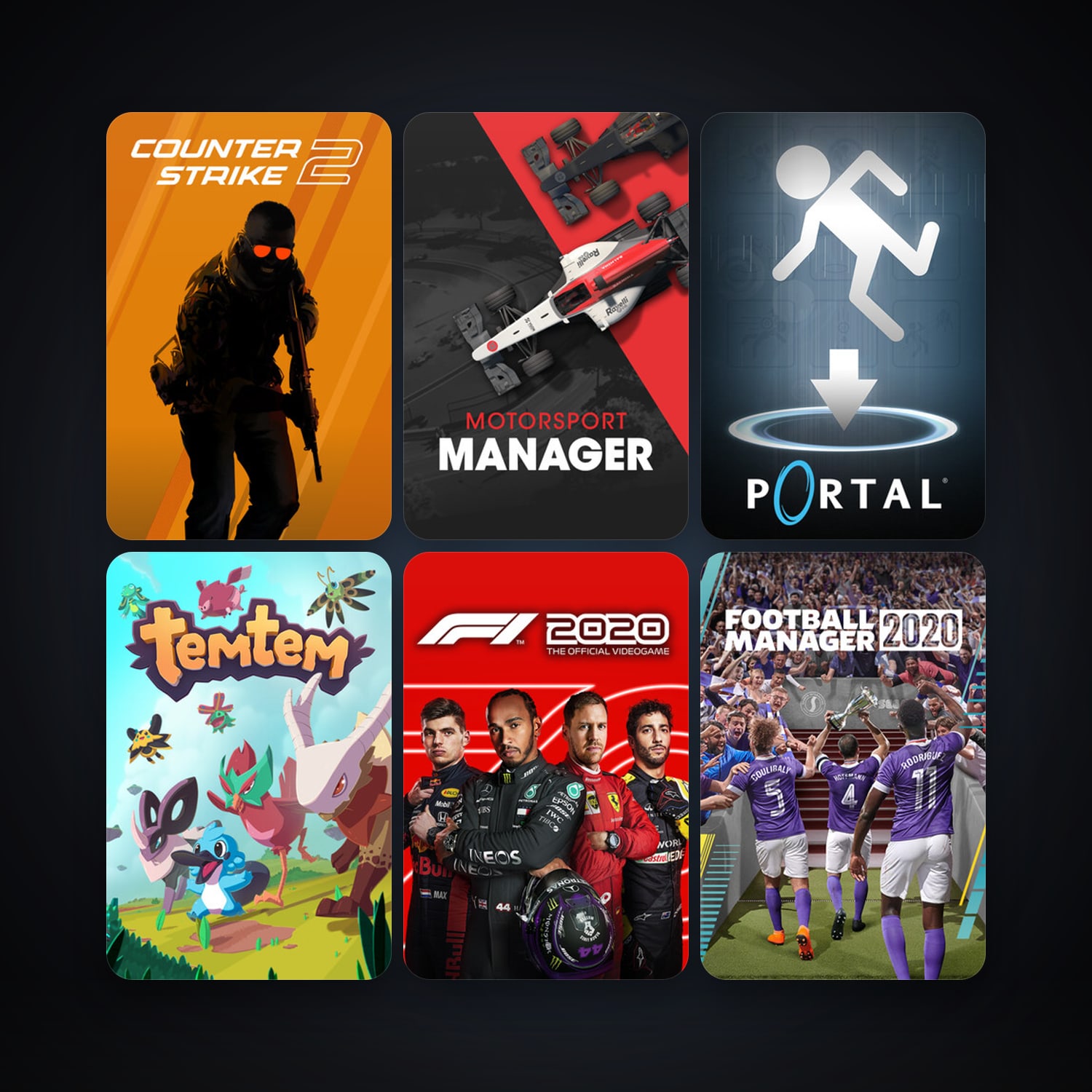 Portal + Left 4 Dead 2, 15 games, clean — HabibiAccounts