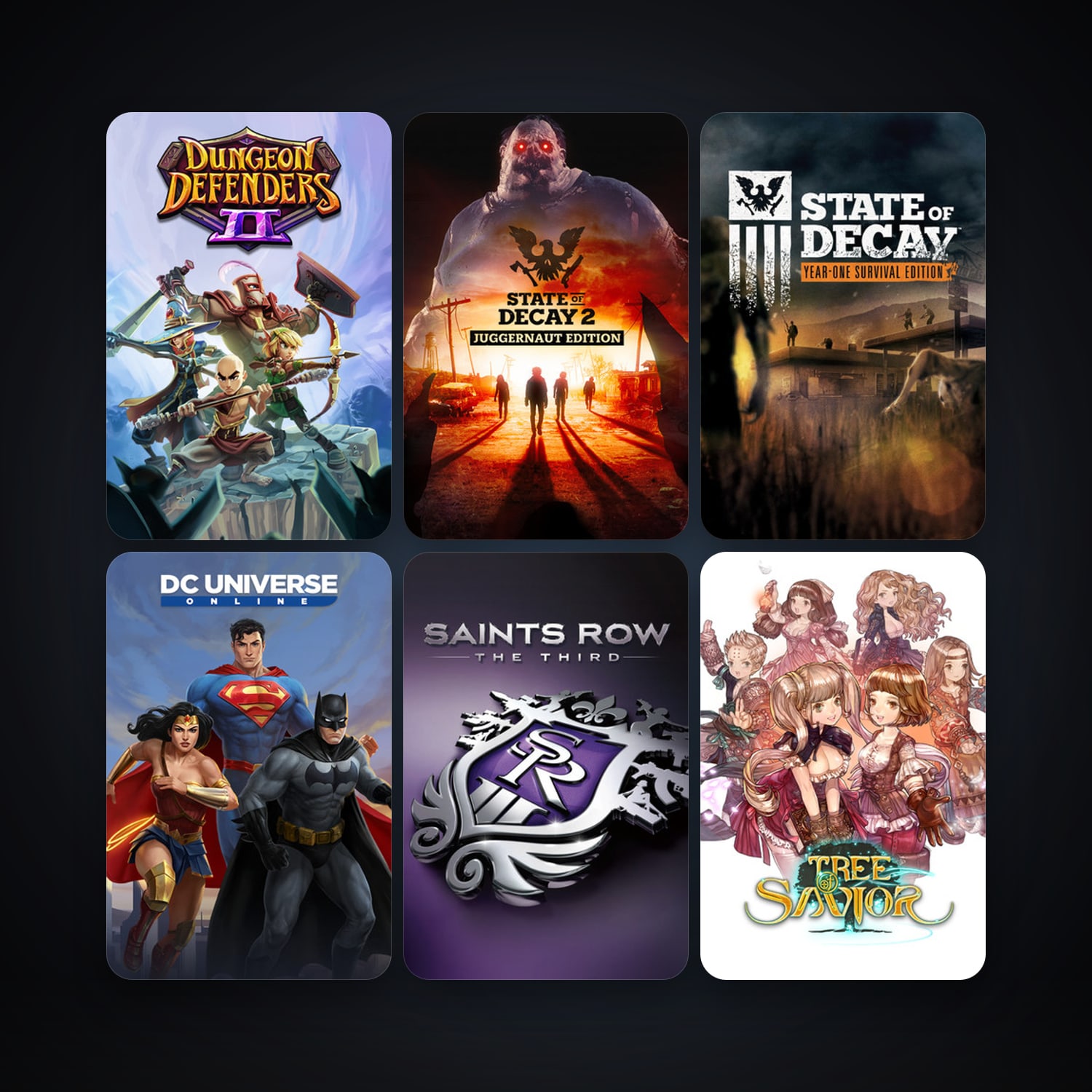 DC Universe Online + Saints Row: The Third, 74 games, clean — HabibiAccounts