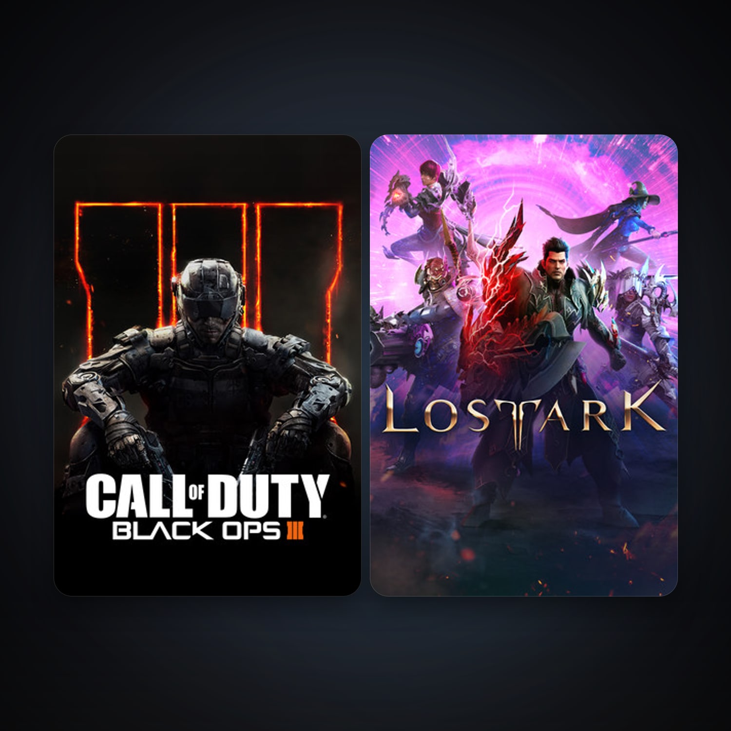 Call of Duty: Black Ops III + Lost Ark, 3 games, clean — HabibiAccounts