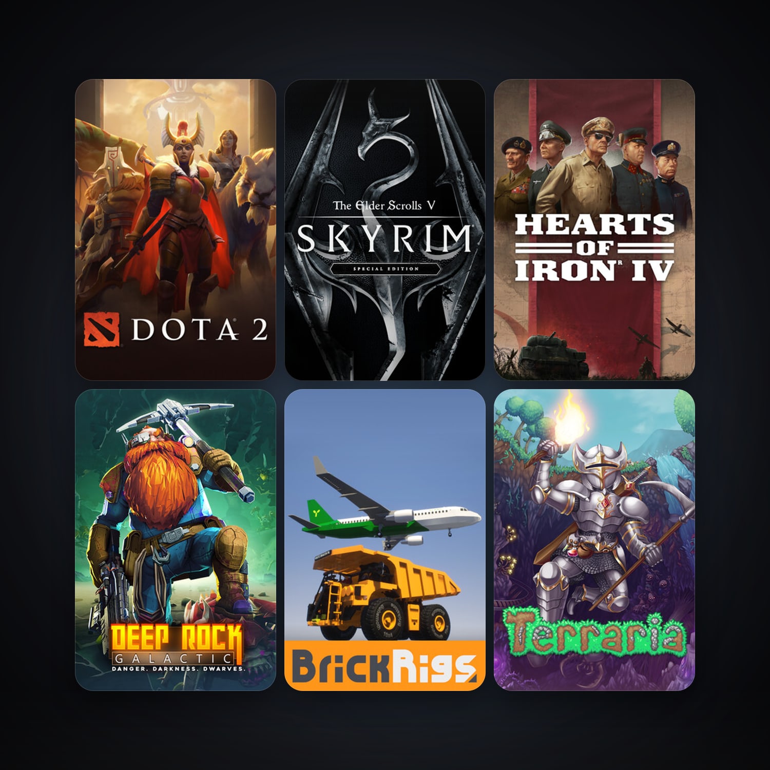 Dota 2 + Terraria, 57 games, clean · 262264332 — HabibiAccounts