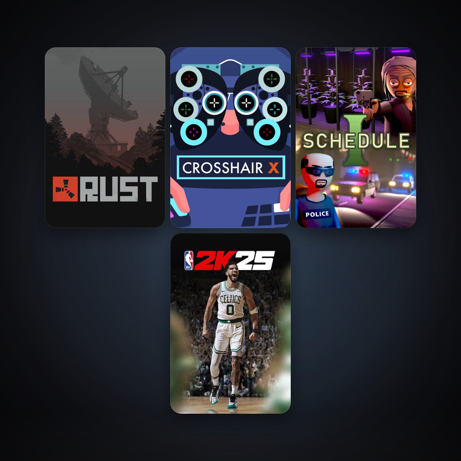 Rust + Crosshair X, 6 games, clean — HabibiAccounts