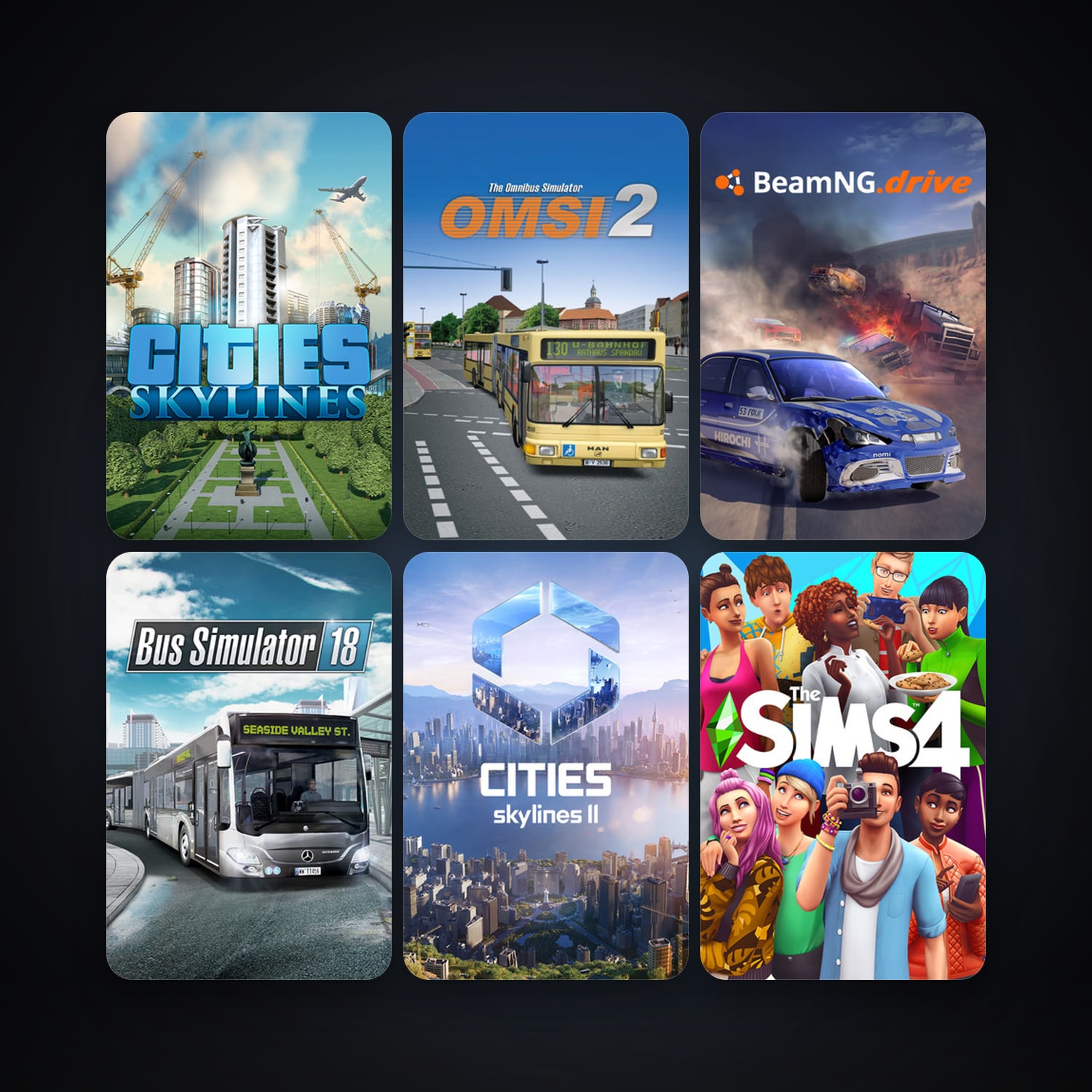 OMSI 2: Steam Edition + Cities: Skylines, 23 games, clean — HabibiAccounts
