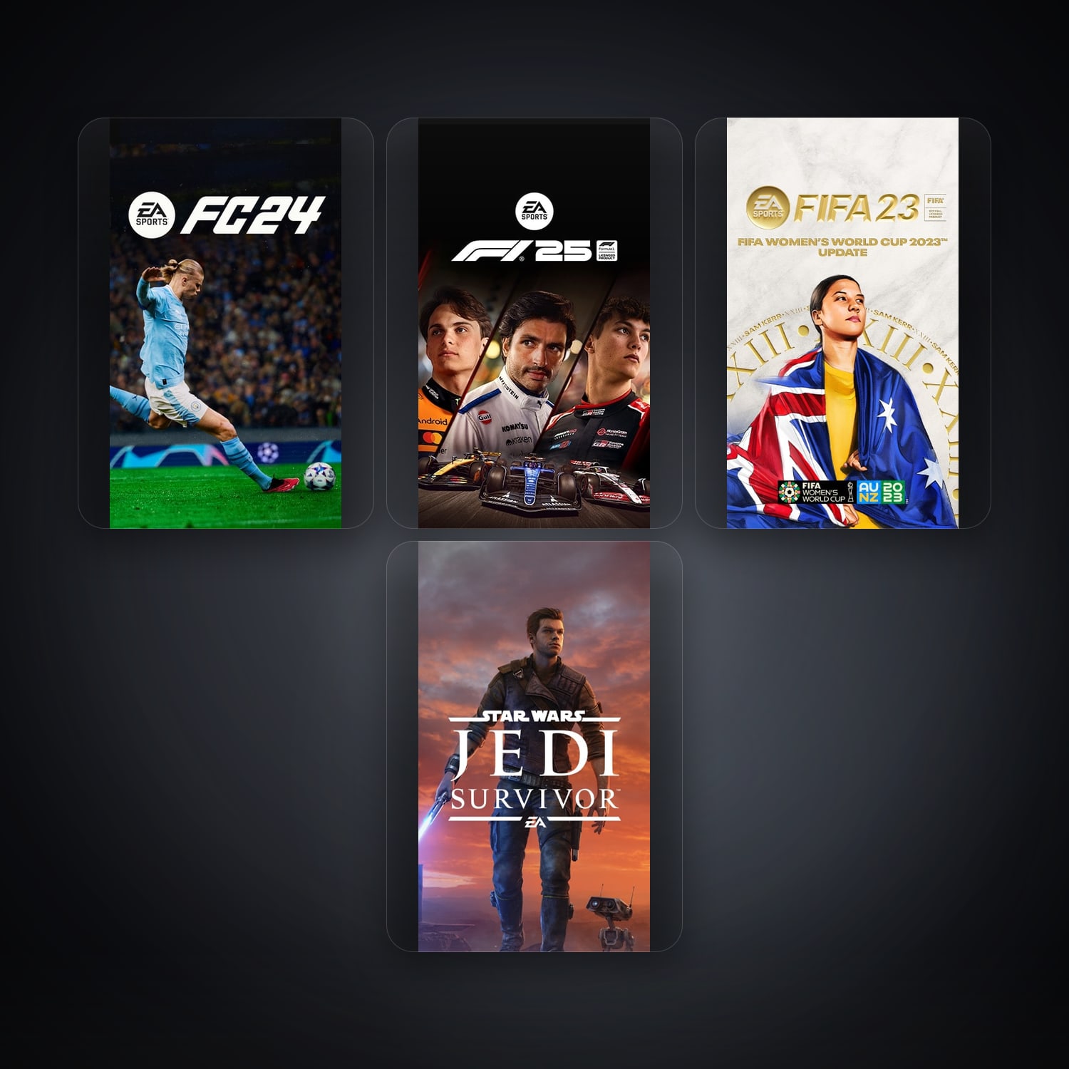 هالحساب إي إيه فيه EA Sports FC24 وF1 22، UY، 9 ألعاب — HabibiAccounts