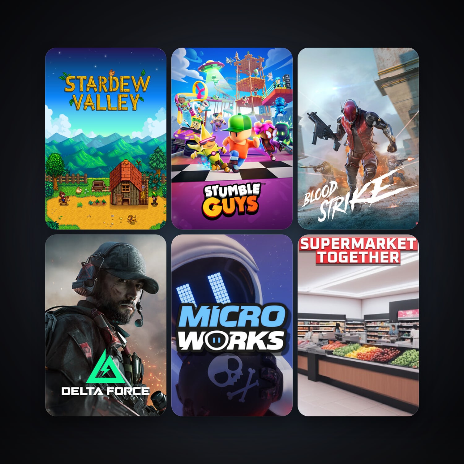 هالحساب ستيم فلين، Stardew Valley وMicroWorks، 11 لعبة، صامد واضح — HabibiAccounts