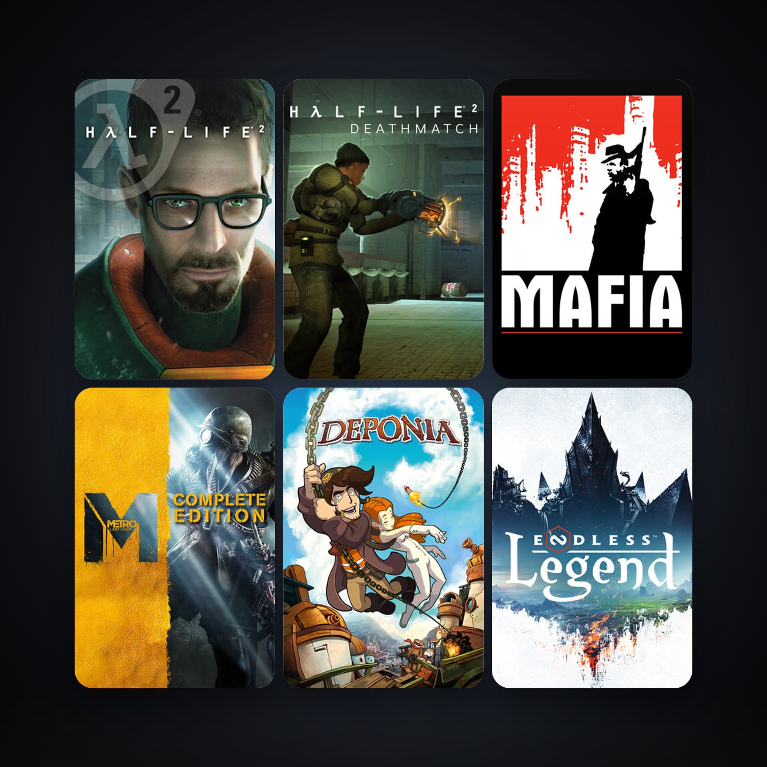 Half-Life 2 + Half-Life 2: Deathmatch, 37 games, clean — HabibiAccounts