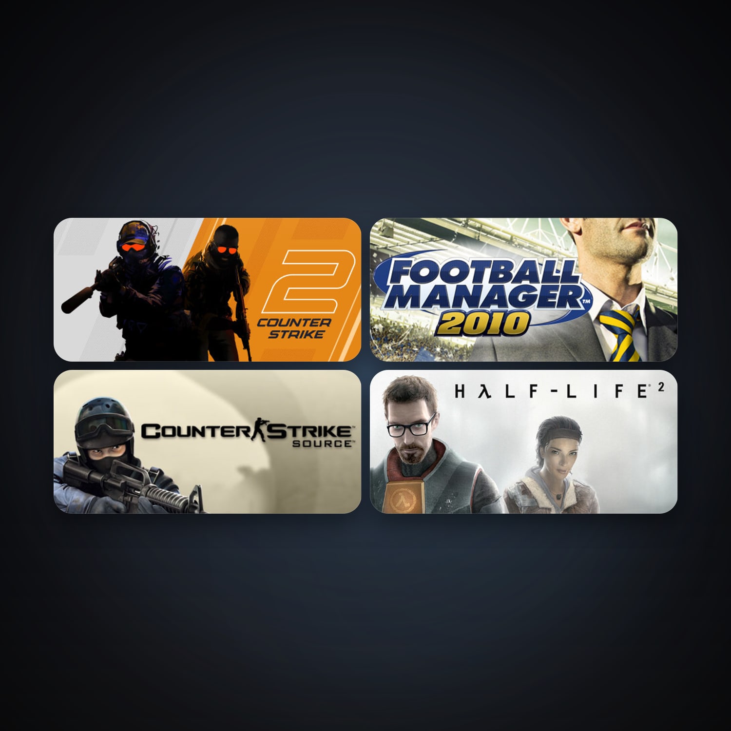 Half-Life 2 + Counter-Strike: Source, 6 games, clean — HabibiAccounts