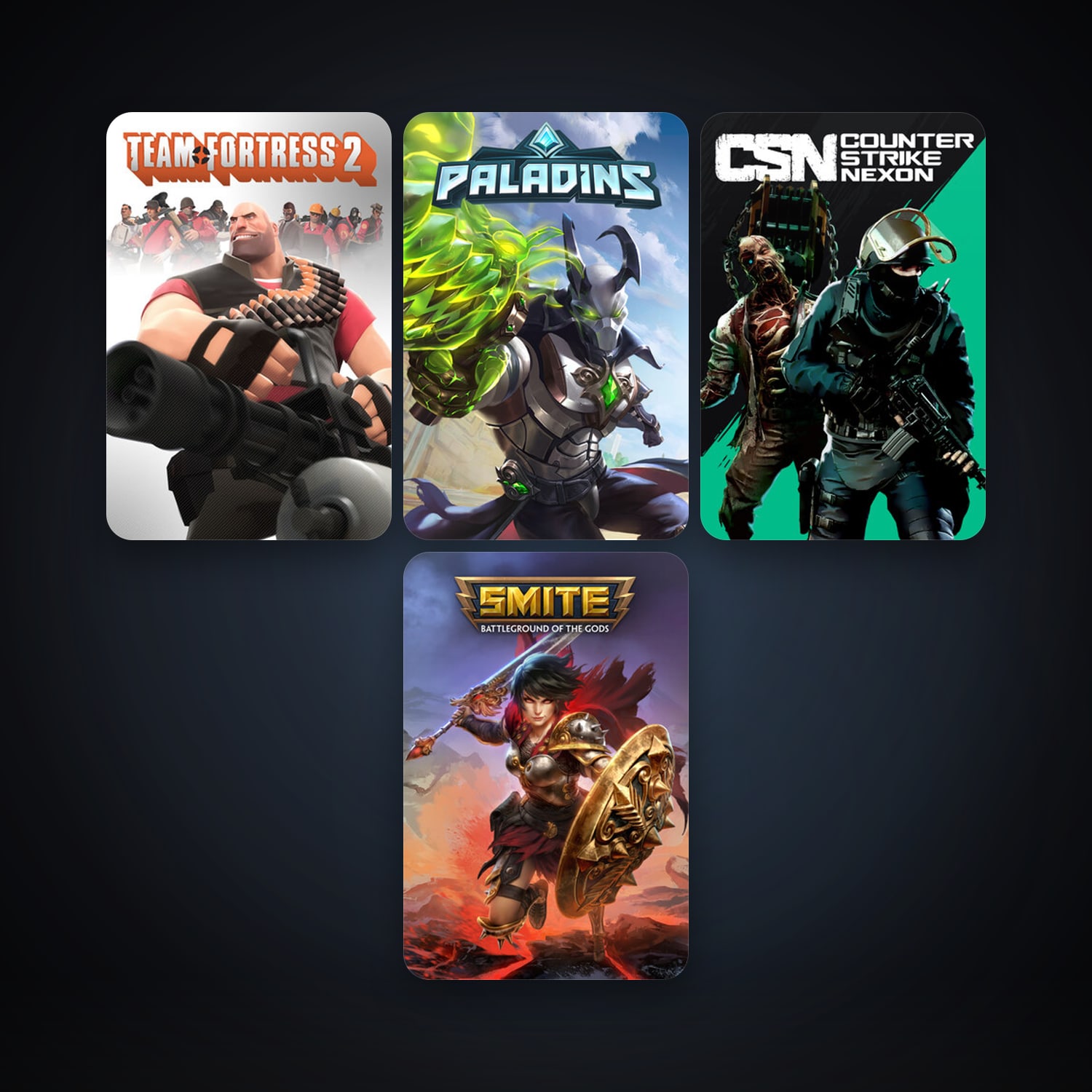 Team Fortress 2 + Counter-Strike Nexon: Studio, 6 games, clean — HabibiAccounts