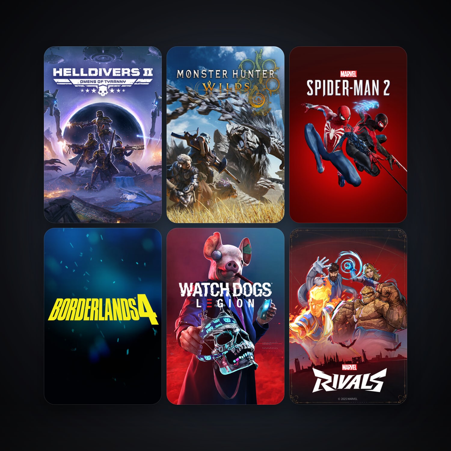 HELLDIVERS 2 + Borderlands 4, 11 games, clean — HabibiAccounts
