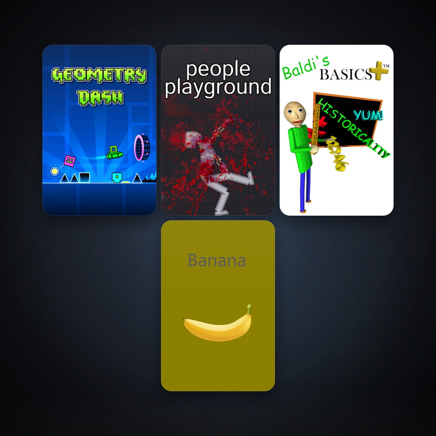 Geometry Dash + People Playground, 5 games, clean — HabibiAccounts