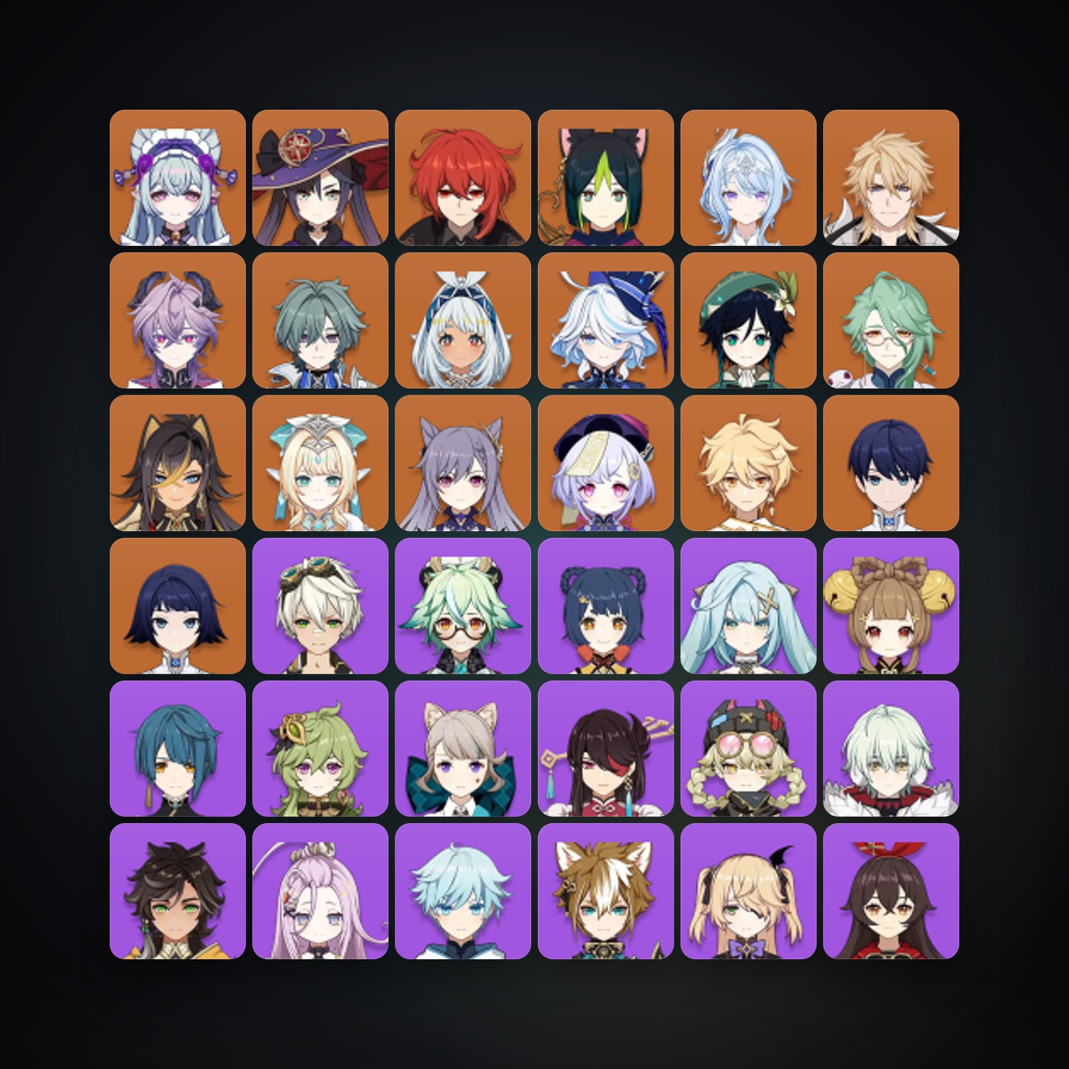 Genshin Impact | AR 58 | 58 Chars | 16× 5★ — Genshin / miHoYo Account — HabibiAccounts