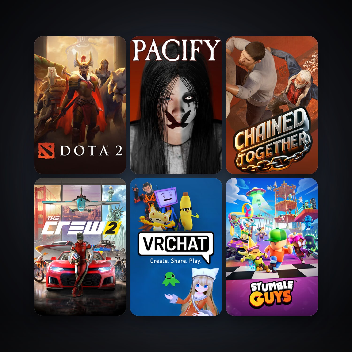 Dota 2 + VRChat, 13 games, clean — HabibiAccounts