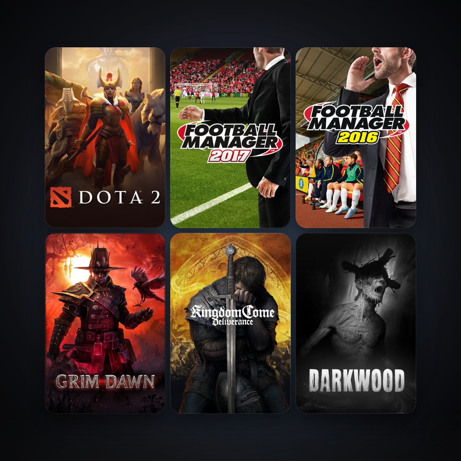 Dota 2 + Stronghold Kingdoms, 28 games, clean — HabibiAccounts