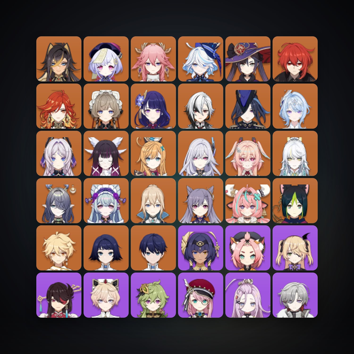 جينشن إمباكت | AR 60 | 77 شخصية | 24× 5★ — HabibiAccounts