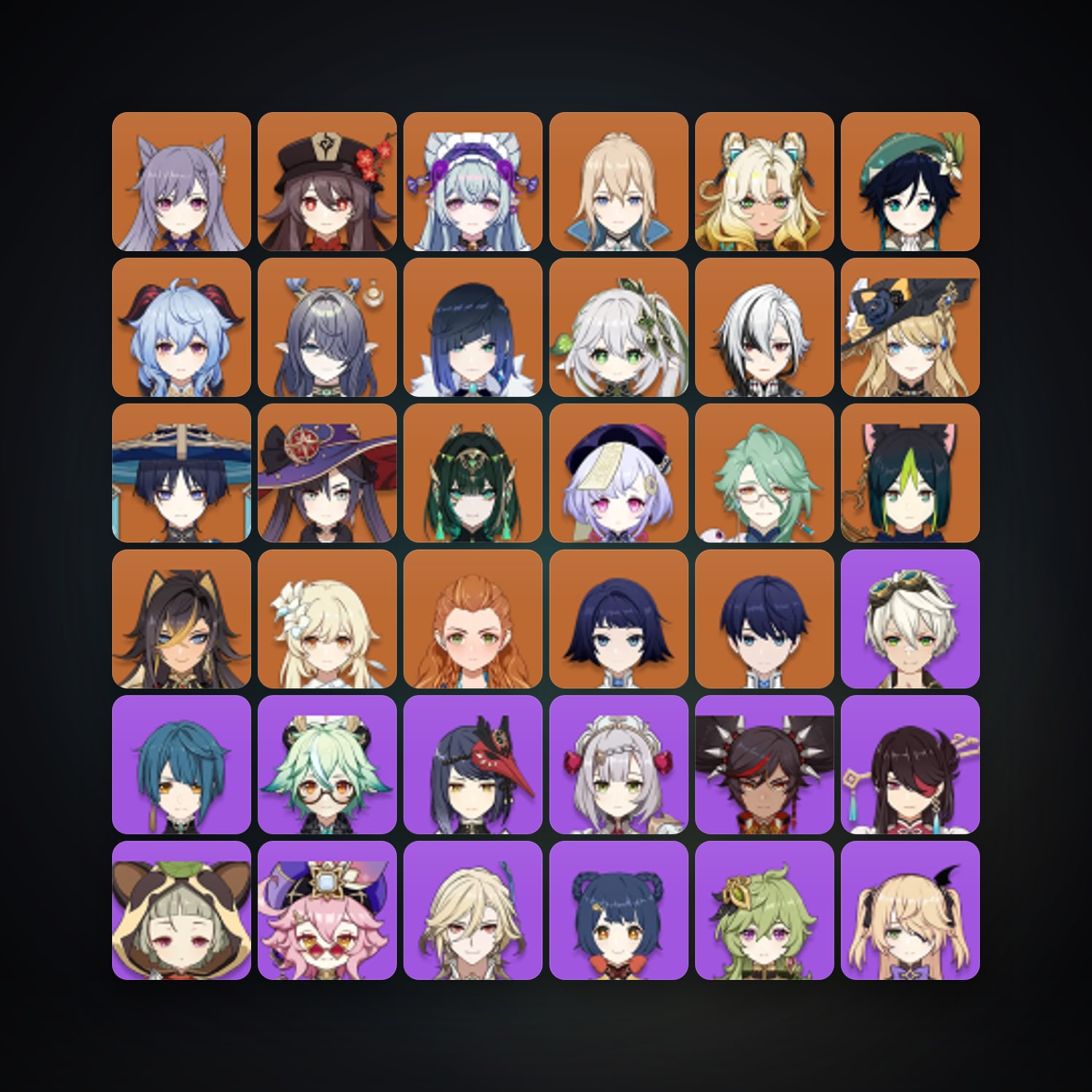 Genshin Impact | AR 57 | 66 Chars | 19× 5★ — Genshin / miHoYo Account — HabibiAccounts
