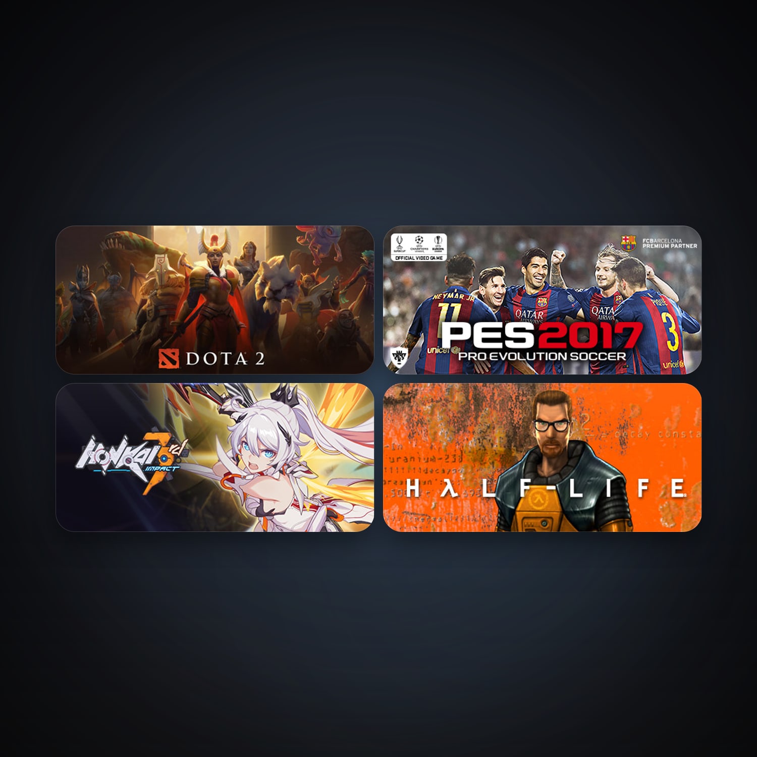 Half-Life + Dota 2, 7 games, clean — HabibiAccounts