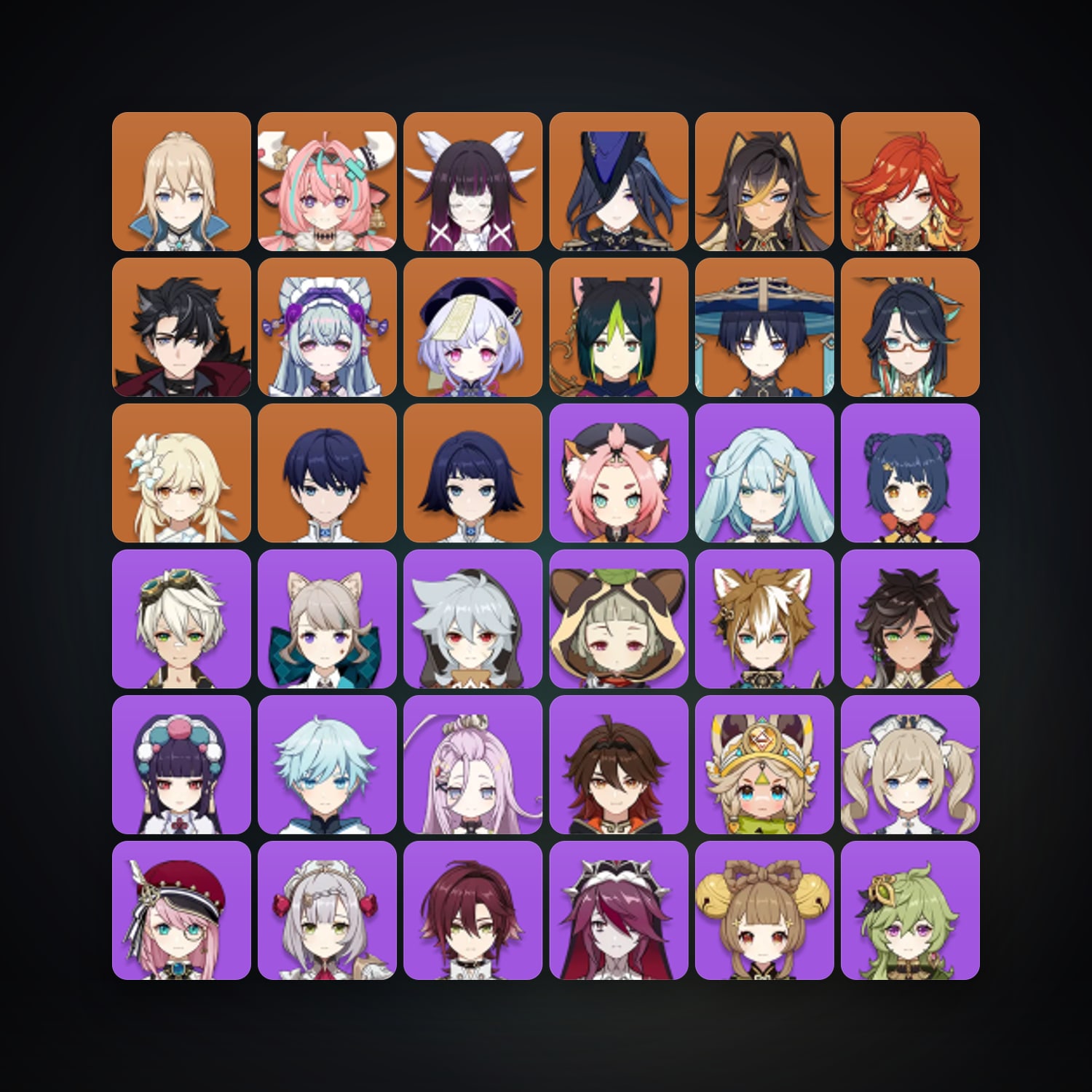 Genshin Impact | AR 55 | 57 Chars | 12× 5★ — Genshin / miHoYo Account — HabibiAccounts