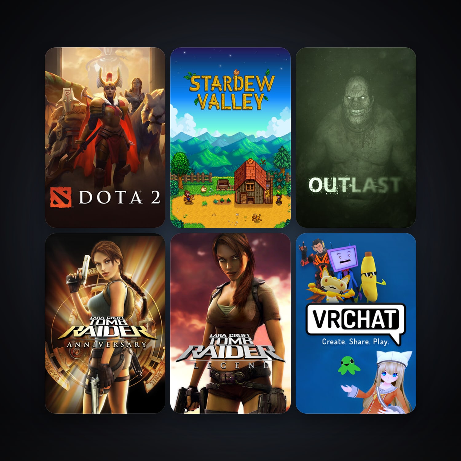 Dota 2 + Tomb Raider: Legend, 17 games, clean — HabibiAccounts