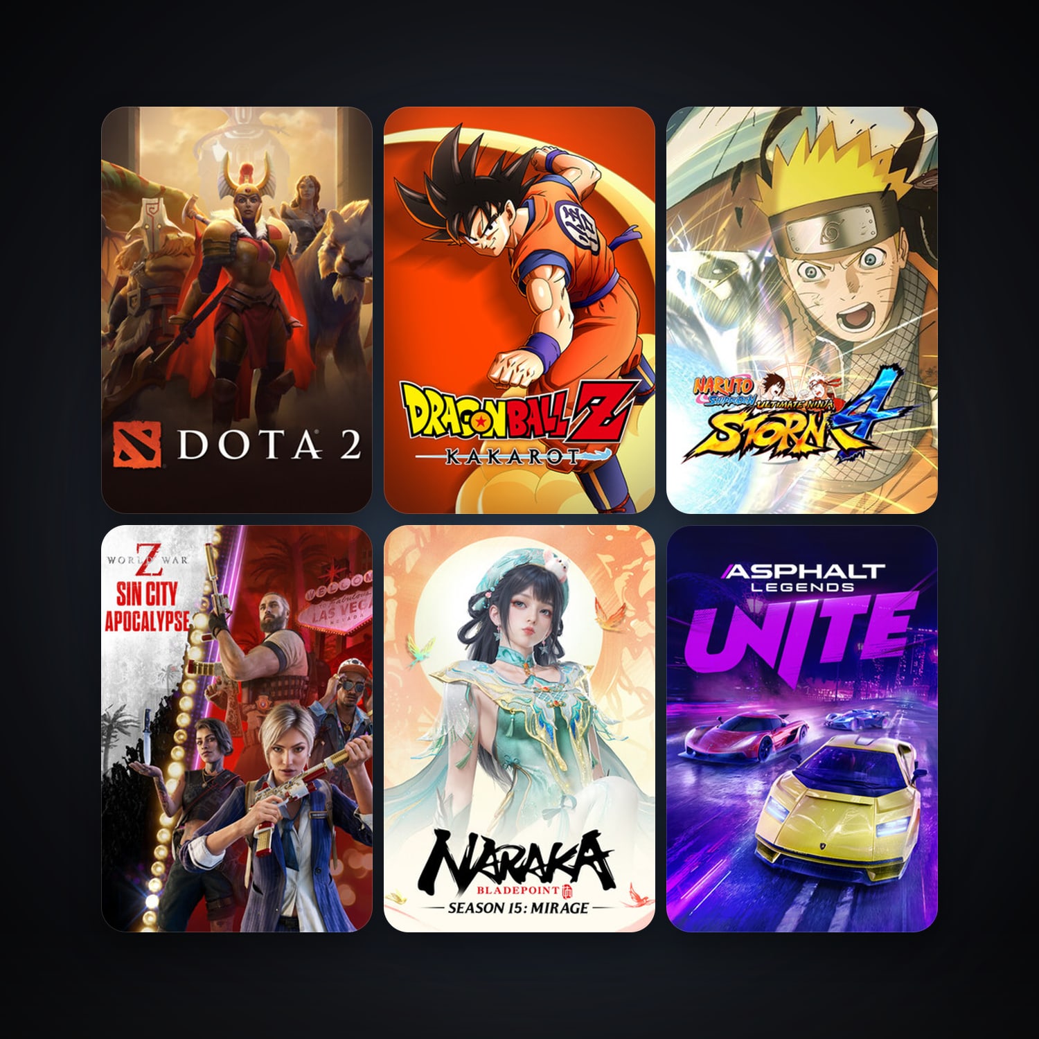 Dota 2 + NARUTO SHIPPUDEN: Ultimate Ninja STORM 4, 12 games, clean — HabibiAccounts
