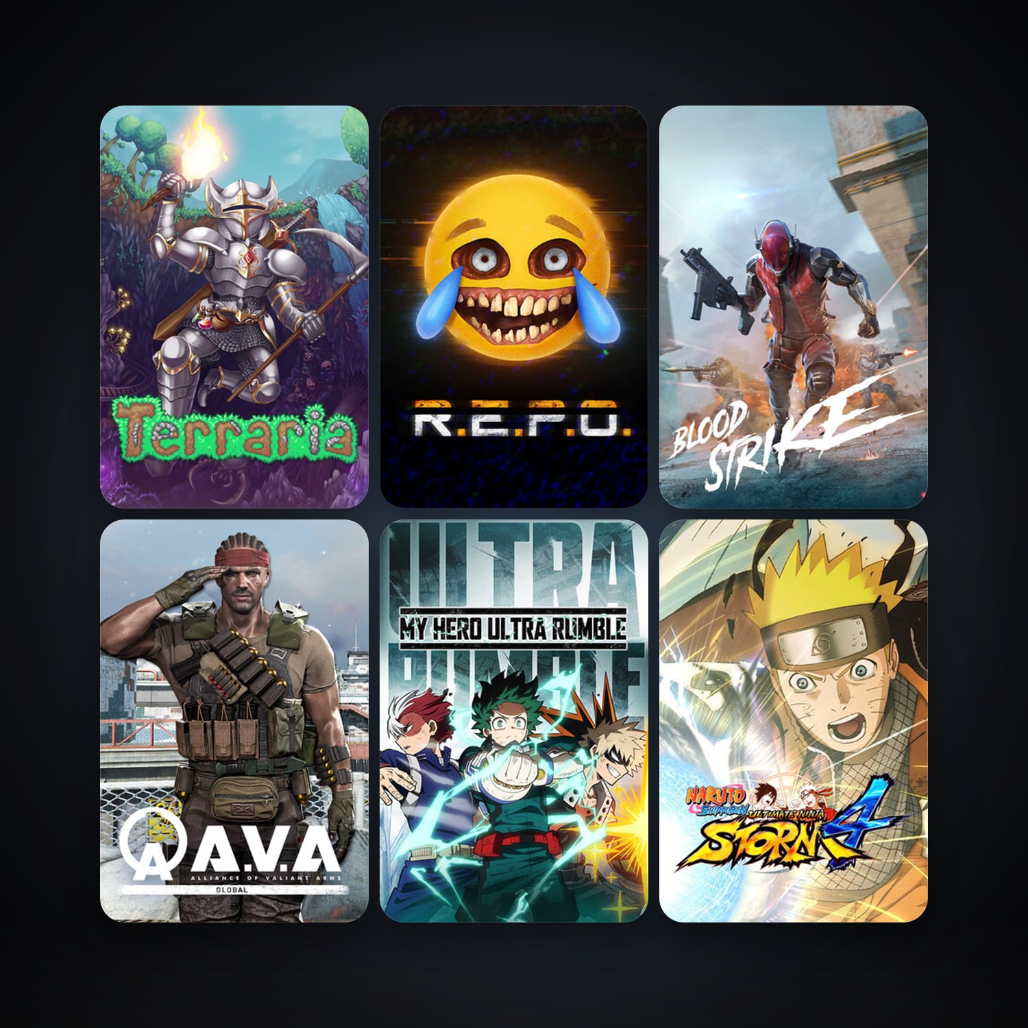Terraria + NARUTO SHIPPUDEN: Ultimate Ninja STORM 4, 12 games, clean — HabibiAccounts
