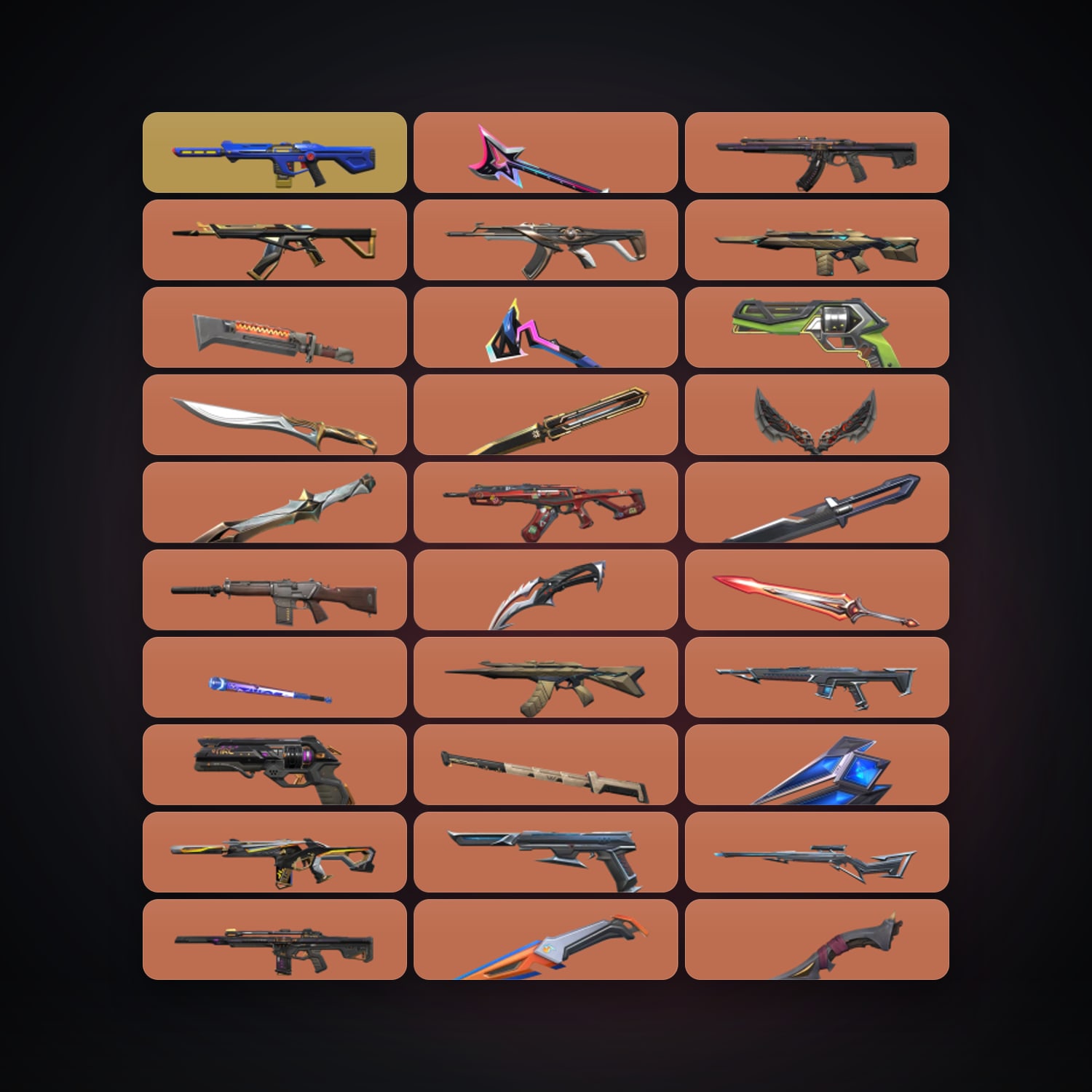 LA Ascendant 1 locker — 16 knives, 170 skins, lvl 377 — HabibiAccounts