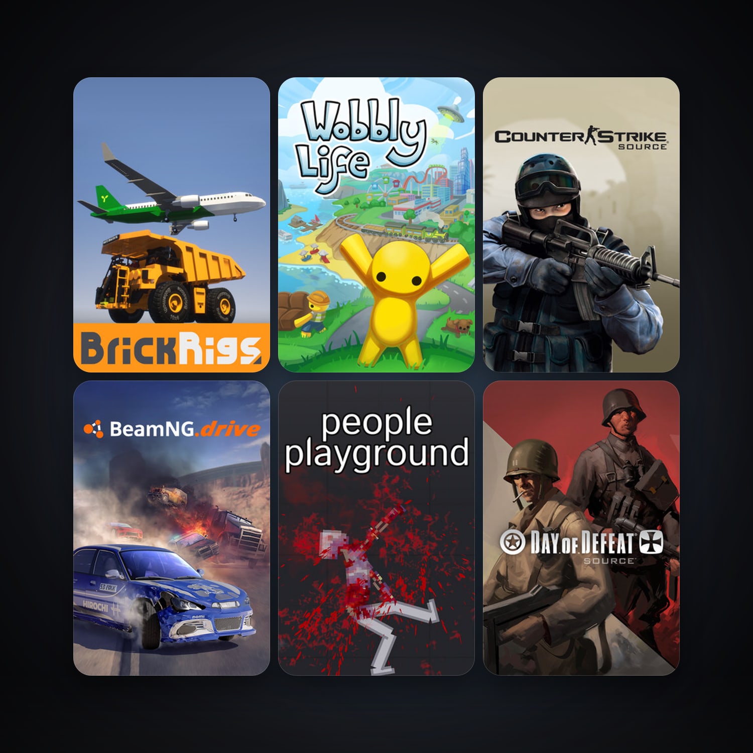 Counter-Strike: Source + Day of Defeat: Source, 20 games, Steam 10, clean — HabibiAccounts