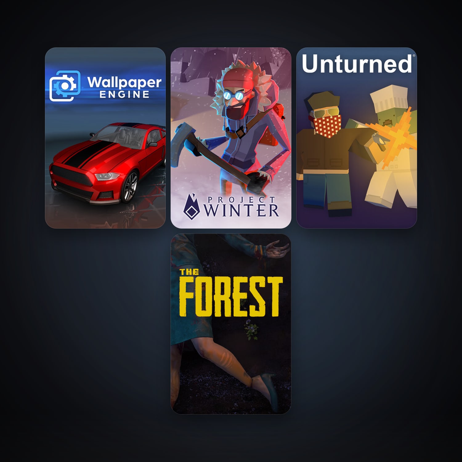 The Forest + Unturned, 9 games, clean — HabibiAccounts