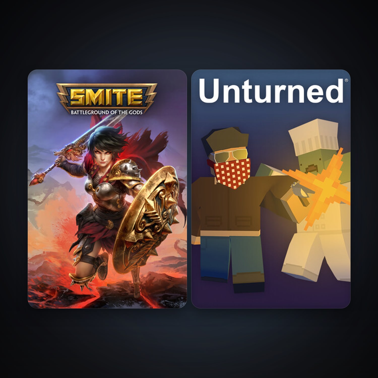 Unturned + SMITE, 3 games, clean — HabibiAccounts