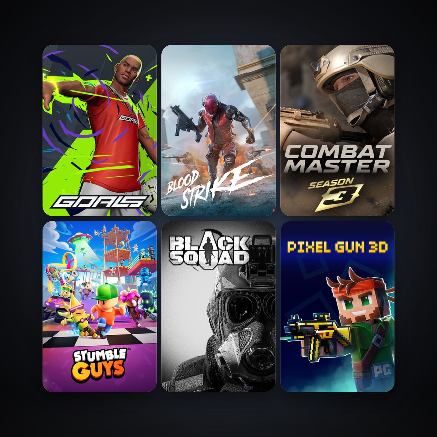 Black Squad + Stumble Guys, 6 games, clean — HabibiAccounts